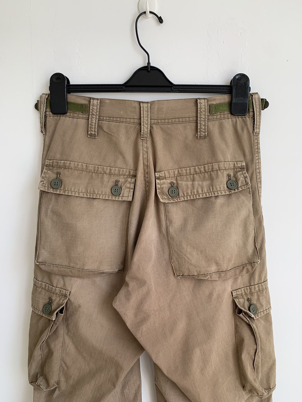 Bape Vintage A Bathing Ape Bape Distressed Cargo Pant Size US 30 / EU 46 - 12 Thumbnail