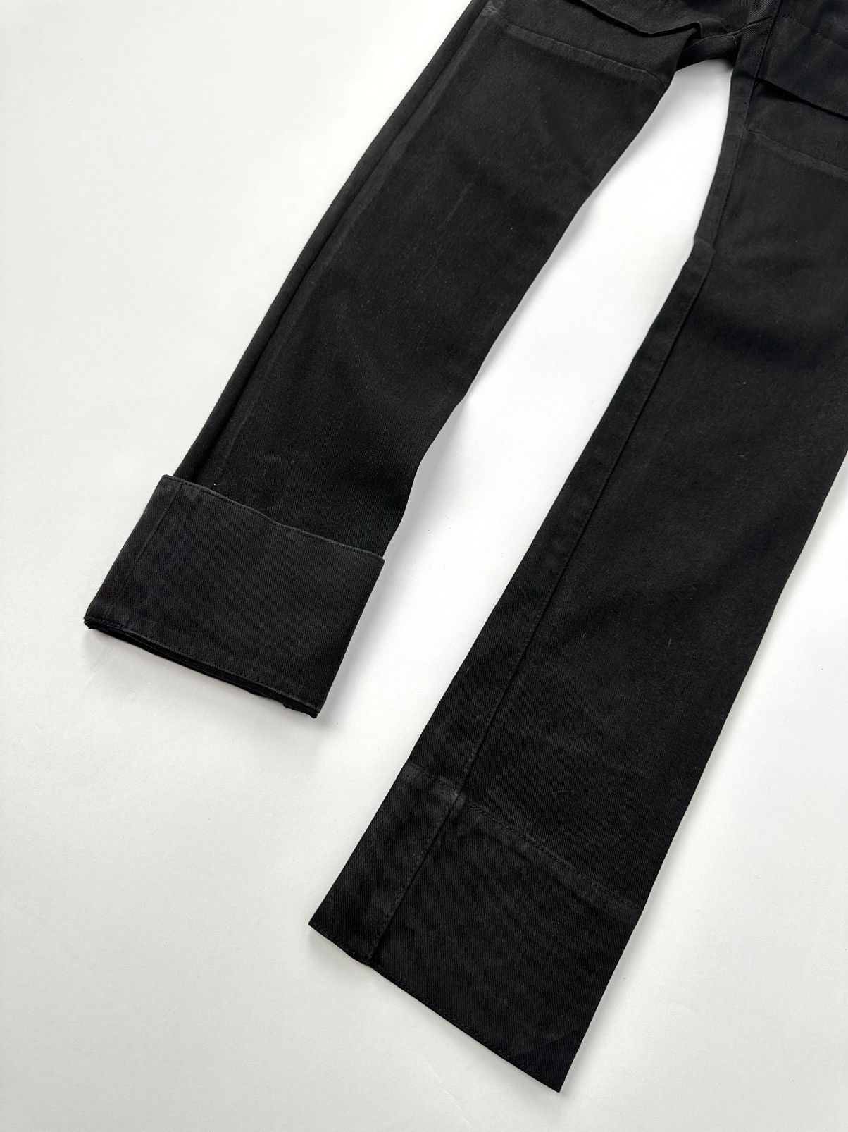 Julius Julius S/S11 Chaos Ontological Anarchism Knit Denim Waxed Size US 31 - 4 Thumbnail