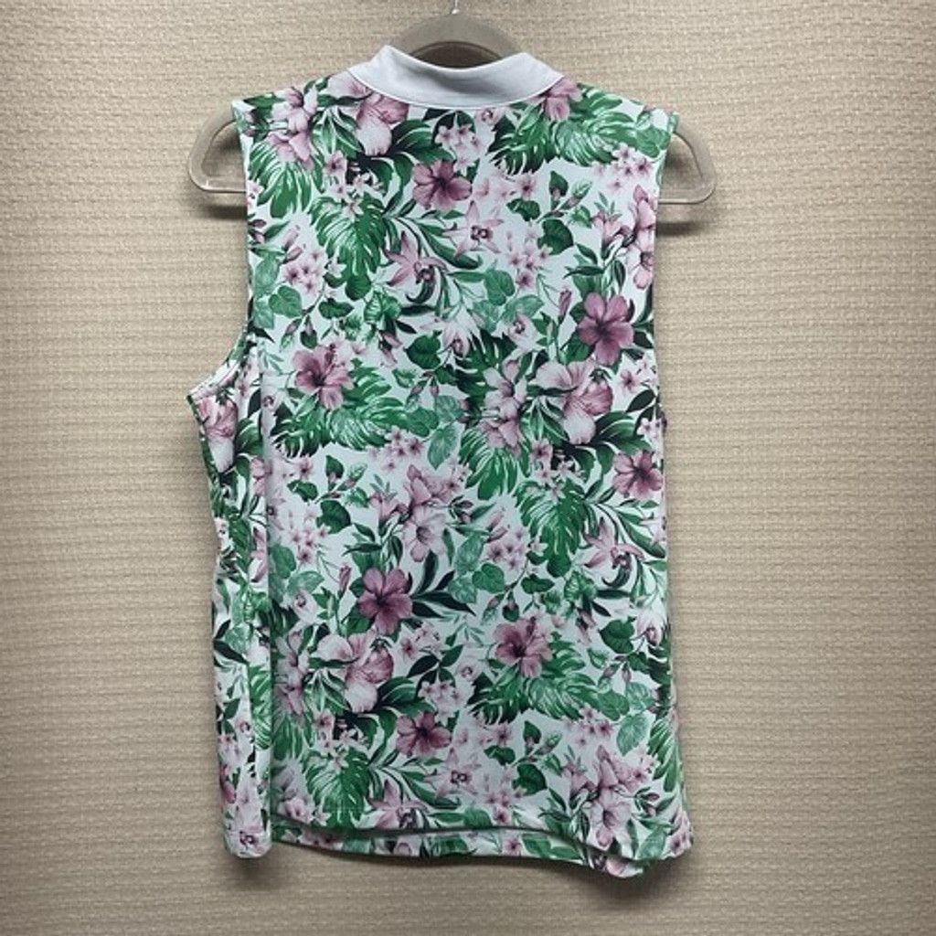 Tommy Bahama NWOT Tommy Bahama Golf Tropical 1/4 Zip Tank Top Women XL Size XL / US 12-14 / IT 48-50 - 4 Thumbnail