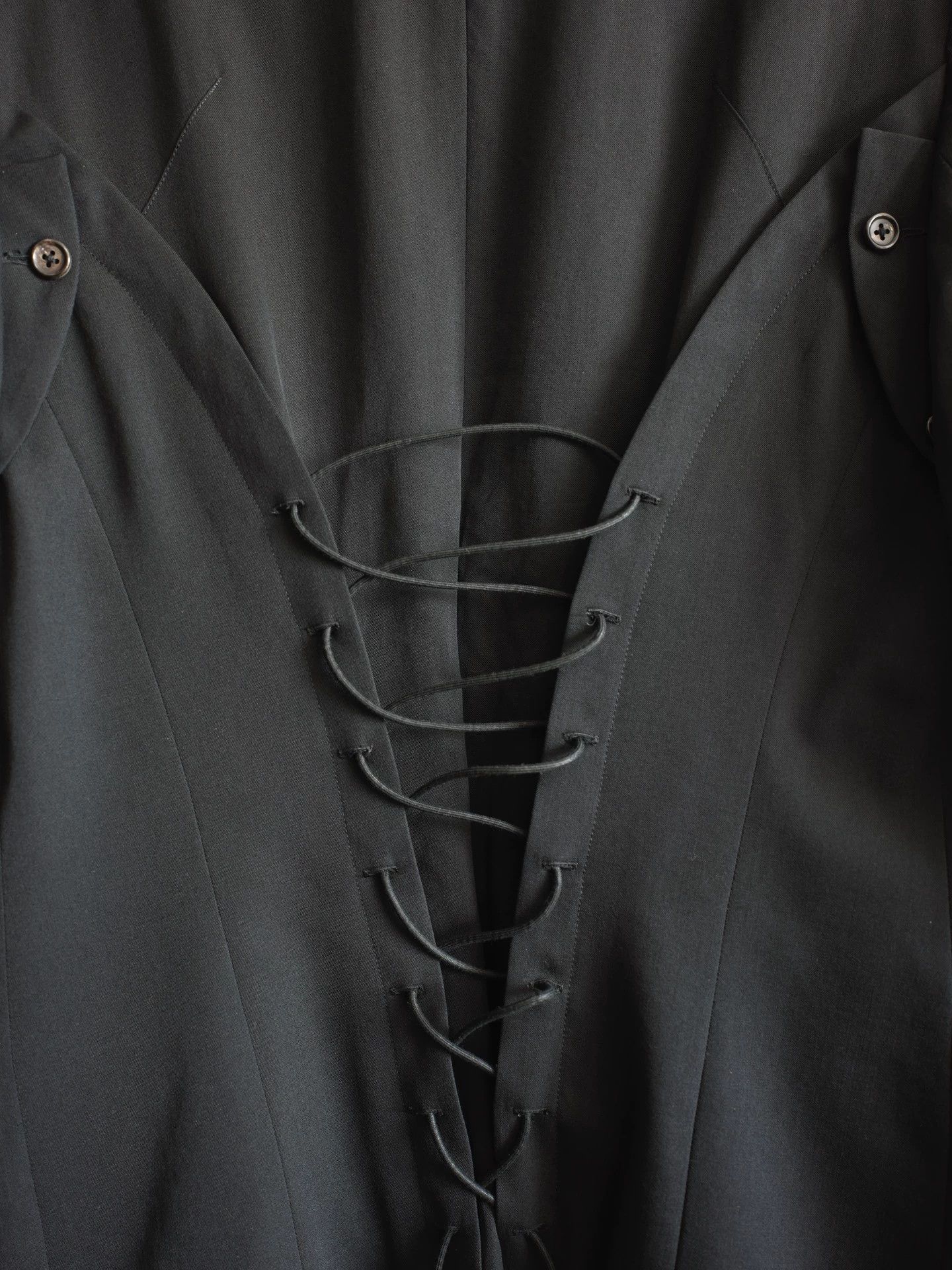 Yohji Yamamoto Yohji Yamamoto 04SS Deconstructed Drawstring Jacket Size 2 Size US M / EU 48-50 / 2 - 3 Thumbnail