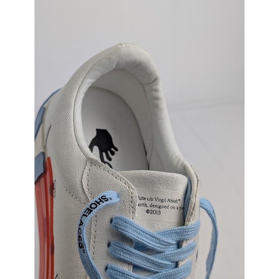 Off-White o1rshd1 Q:5 / Low Vulcanized Canvas Sneaker in Light Blue 46 Size US 13 / EU 46 - 12 Thumbnail