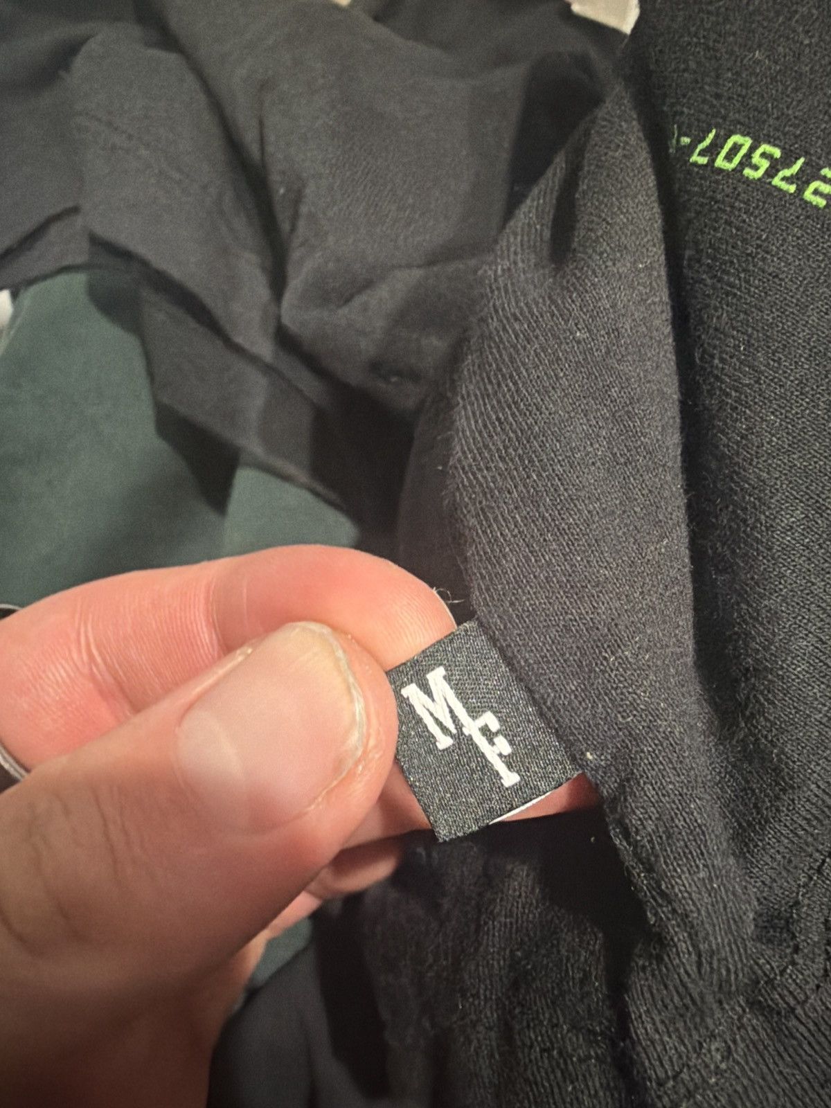 Fragment Design × Moncler Moncler Fragment Black and Green pocket tee Size US L / EU 52-54 / 3 - 6 Thumbnail