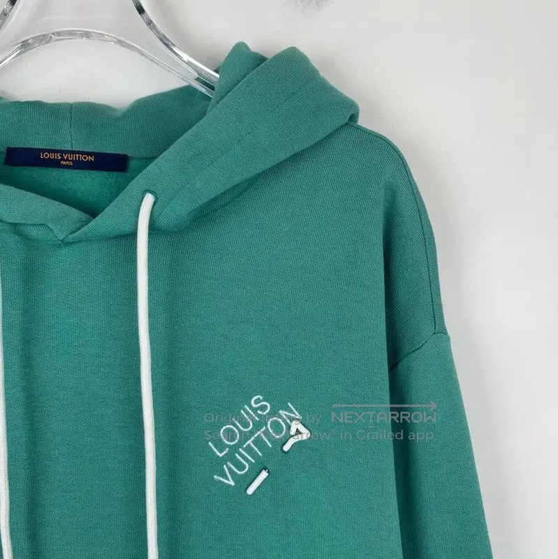 Louis Vuitton Louis Vuitton Green Cotton Men's Hoodie . Size US L / EU 52-54 / 3 - 3 Thumbnail
