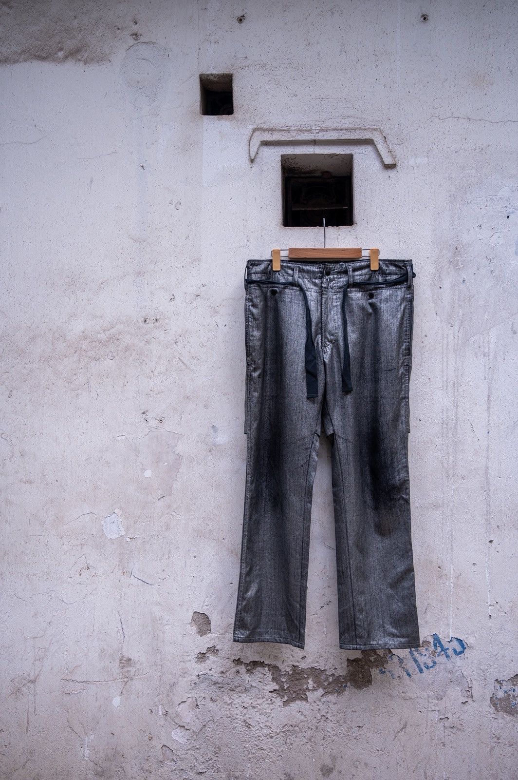 Yohji Yamamoto Yohji Yamamoto Pour Homme SS2007 metallic pant Size US 32 / EU 48 - 2 Thumbnail