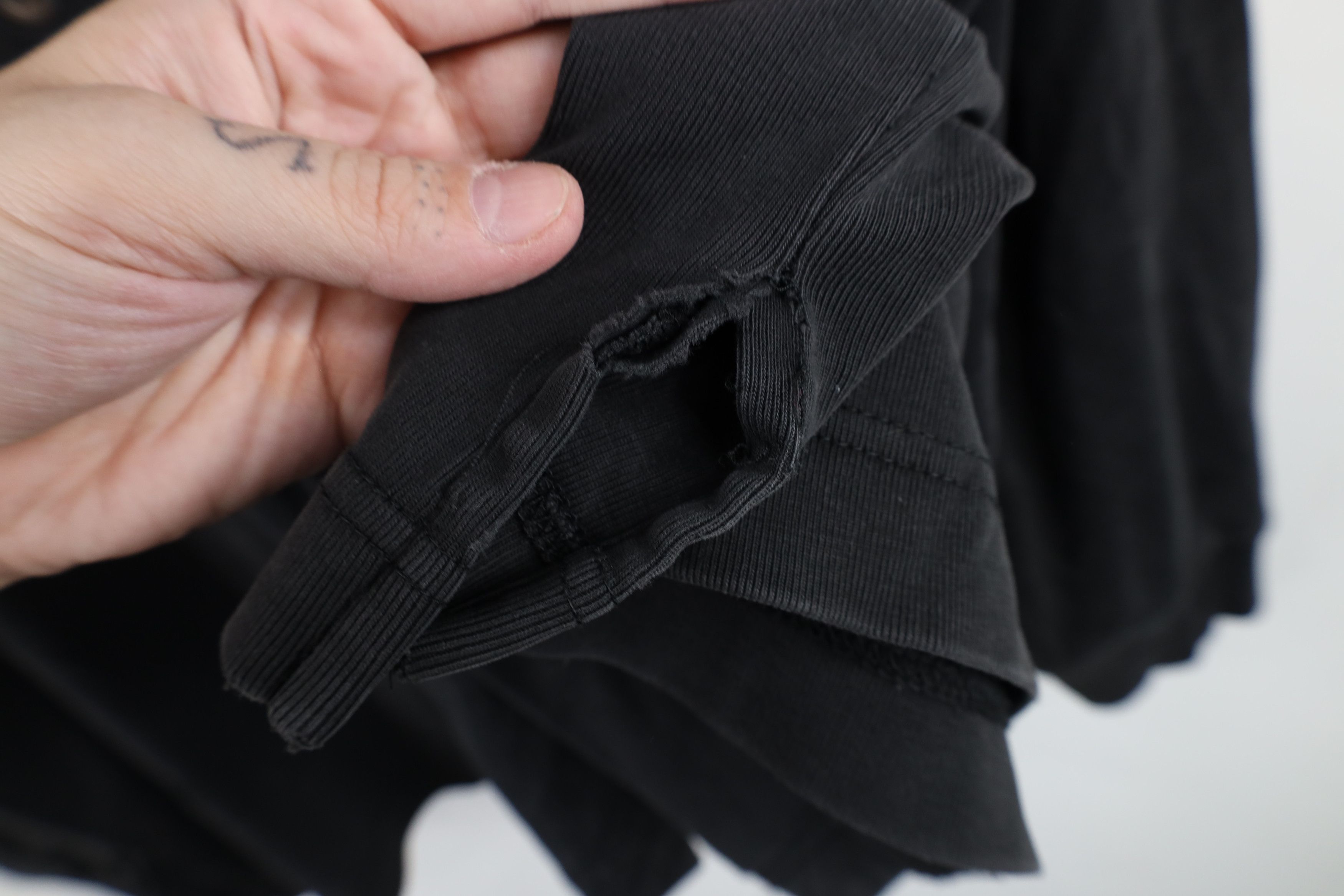 Gap Vintage 90s Gap Heavyweight Ribbed Knit Button Shirt Black Size US XL / EU 56 / 4 - 10 Thumbnail