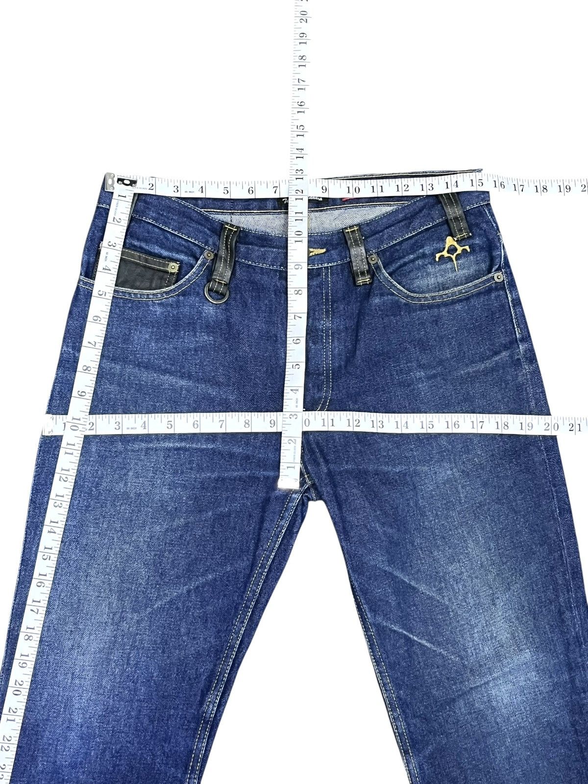 Backbone Back Bone x Easy Rider Theater8 Flare Jeans Made in USA Size US 30 / EU 46 - 11 Thumbnail