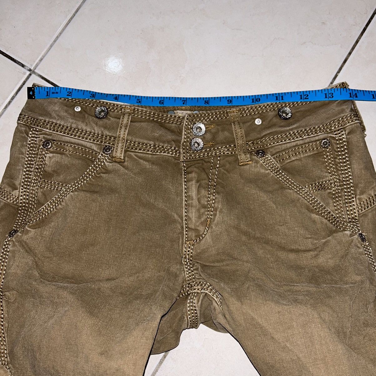 Japanese Brand Super Flared Flamingo Firm Pants Size 27" / US 4 / IT 40 - 14 Thumbnail