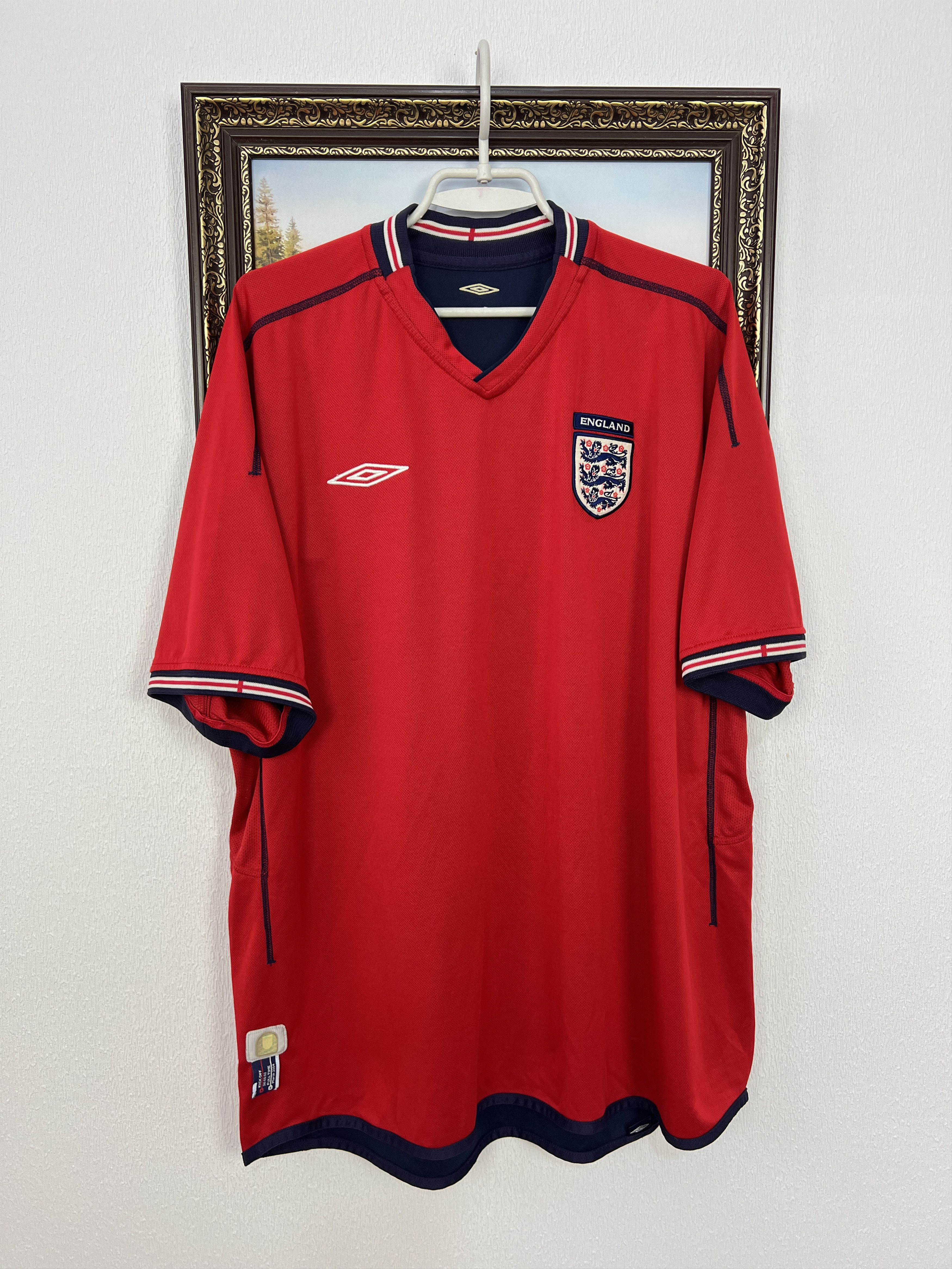 Umbro England Away football shirt Soccer Reversible Jersey Trikot Size US XXL / EU 58 / 5 - 1 Thumbnail