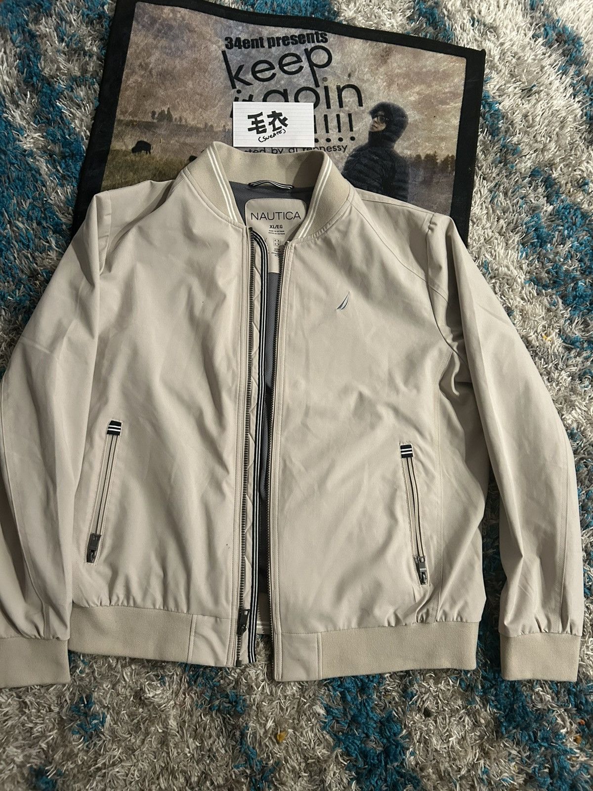 Nautica Nautica Bomber Jacket Size US XL / EU 56 / 4 - 1 Thumbnail