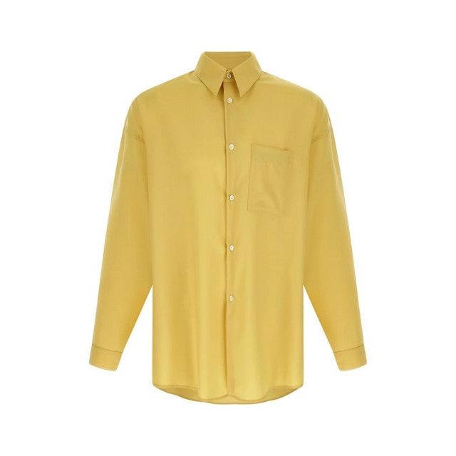 MARNI Yellow Wool Shirt New )