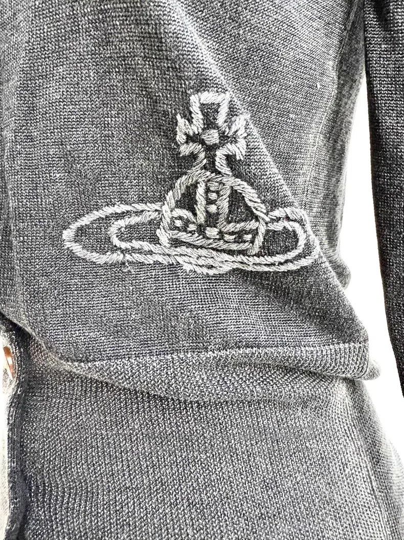 Vivienne Westwood Vivienne Westwood Used Grey Black Saturn Knit Sweater Size M / US 6-8 / IT 42-44 - 3 Thumbnail