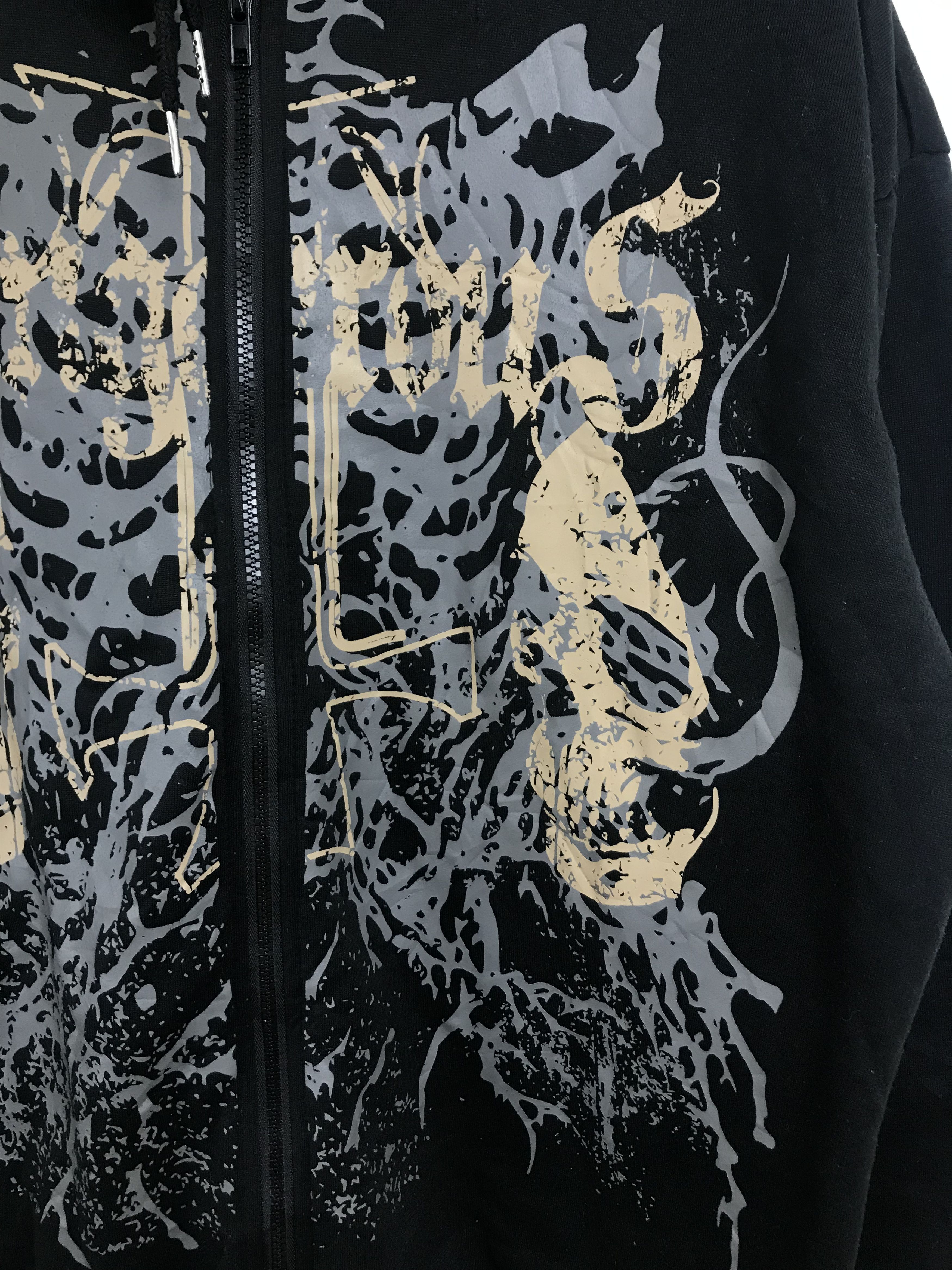Japanese Brand Japanese Romwe Skeleton Hoodie punk gothic Size US XL / EU 56 / 4 - 3 Thumbnail