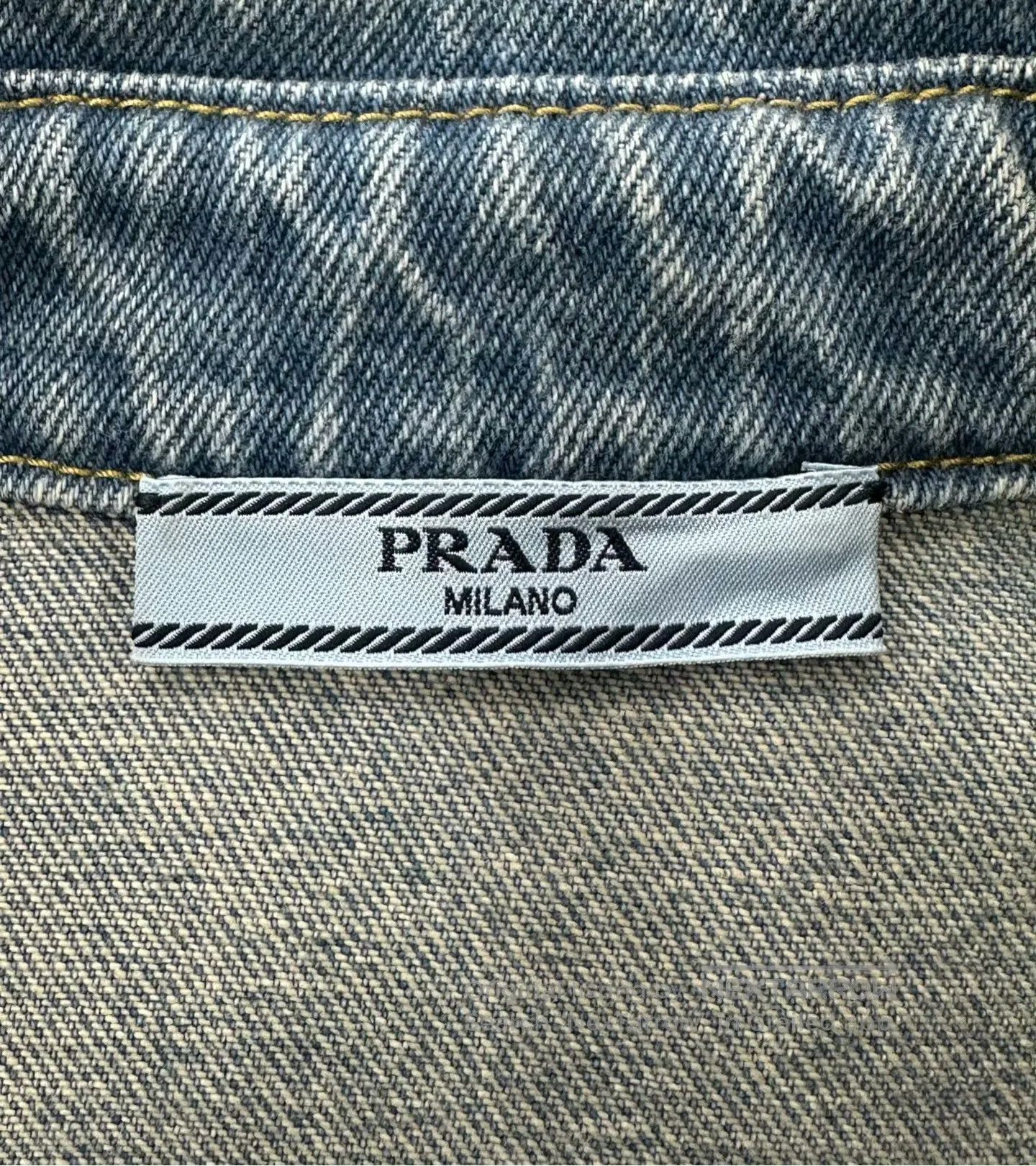 Prada Prada Blue Classic Triangle Logo Pocket Short Sleeve Jacke Size XS / US 0-2 / IT 36-38 - 3 Thumbnail