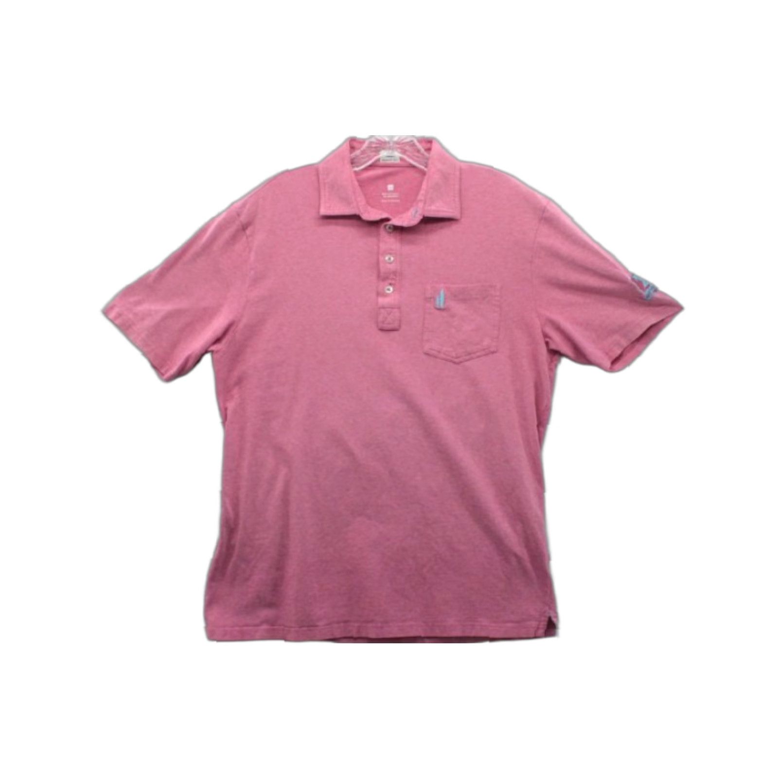 johnnie-O VINTAGE Johnnie O Polo Shirt Men's Medium Pink Embroidered Logo Golf Pocket Shirt Size US M / EU 48-50 / 2 - 1 Thumbnail