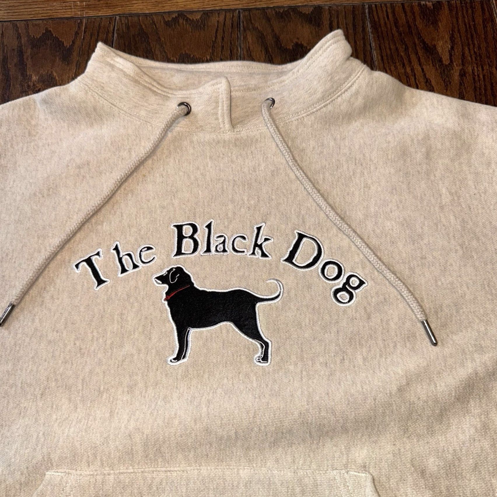 Vintage The Black Dog Sweatshirt Mens XS Beige Appliqué Fisherman Heavy Embroidered Size US XS / EU 42 / 0 - 2 Thumbnail