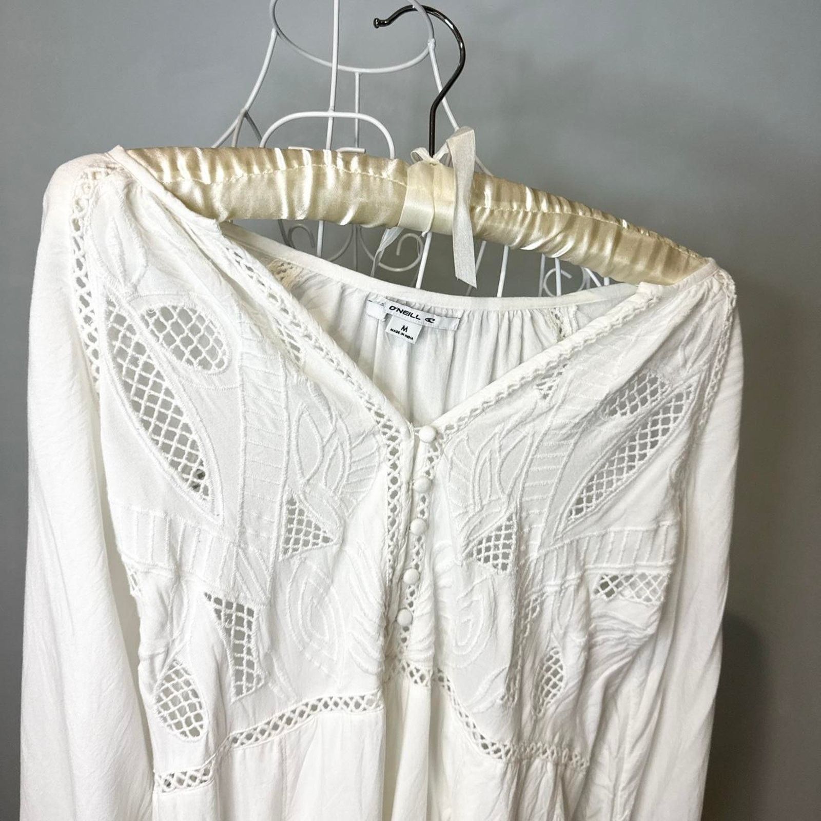 O'Neill Stunning vintage y2k white milkmaid romper Size 32" / US 10 / IT 46 - 7 Thumbnail