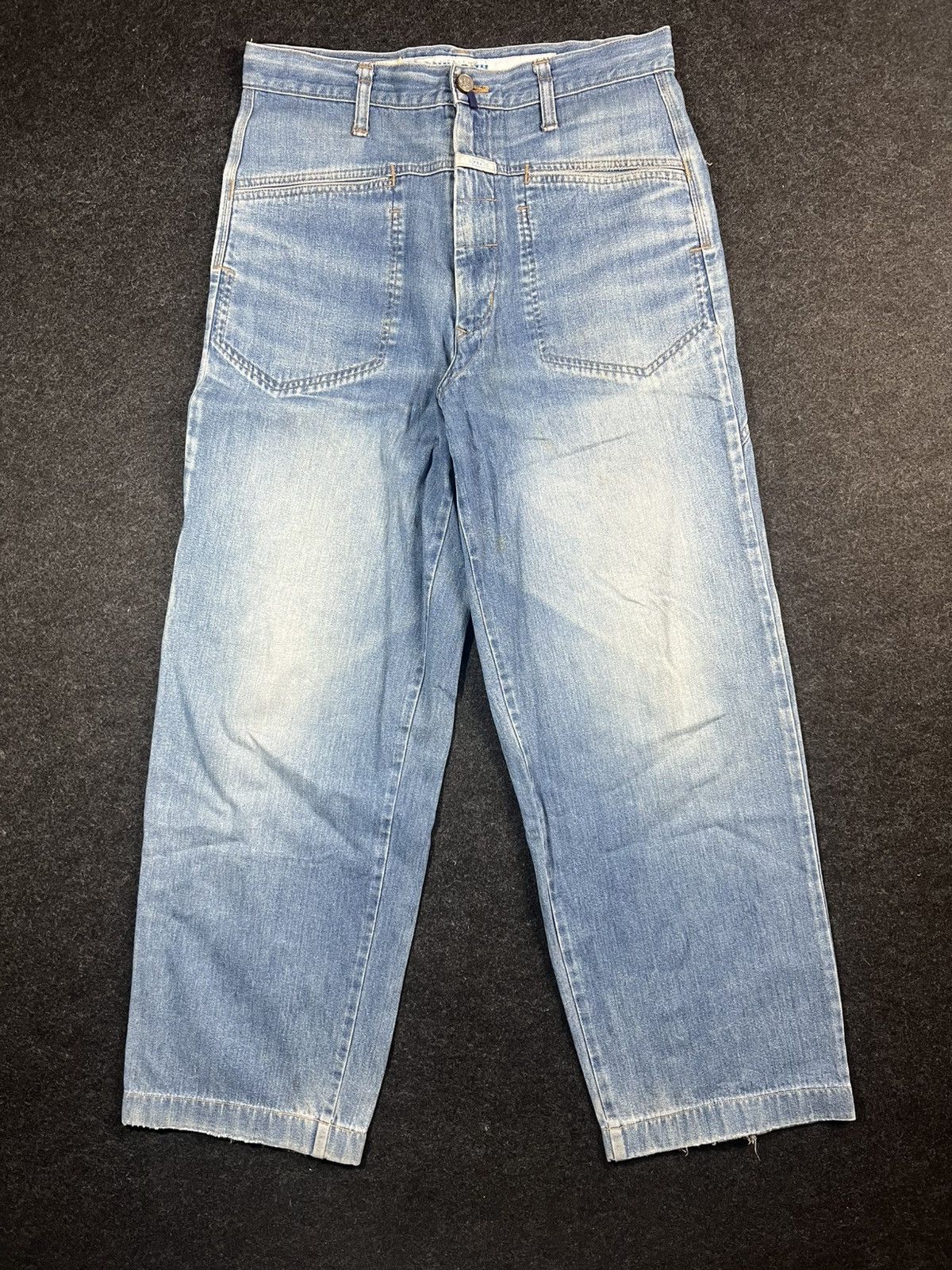 Marithe + Francois Girbaud Marithe Francois Girbaud Baggy Jeans Denim Fade Size US 33 - 1 Thumbnail