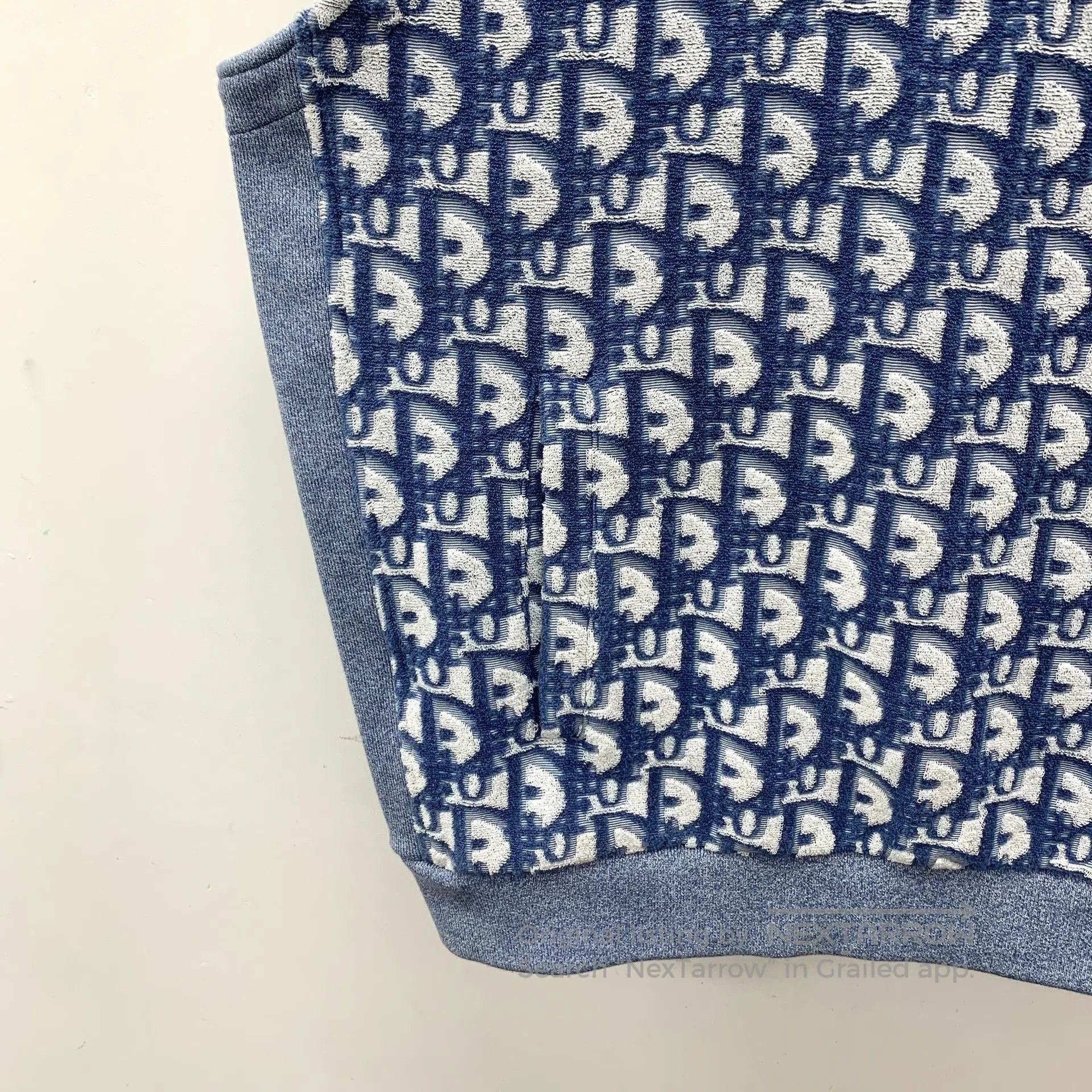 Dior Dior Blue Logo Jacquard Full Print Cotton Hooded Sleeveles Size XL / US 12-14 / IT 48-50 - 4 Thumbnail