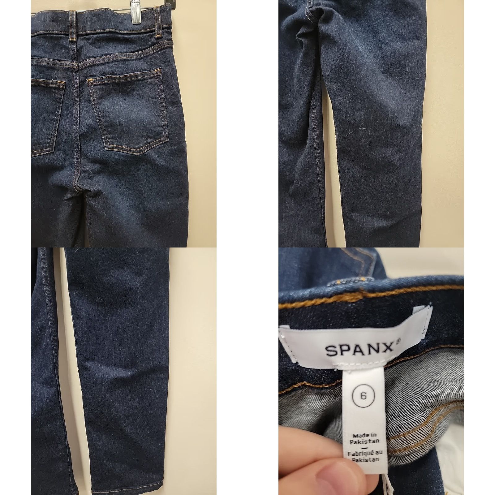 Spanx VINTAGE N/A Spanx Jeans Women's Slim 6 Denim Blue Ankle 28x28 5-Pocket Waist 28" Regular Bag no Size 28" / US 6 / IT 42 - 9 Thumbnail