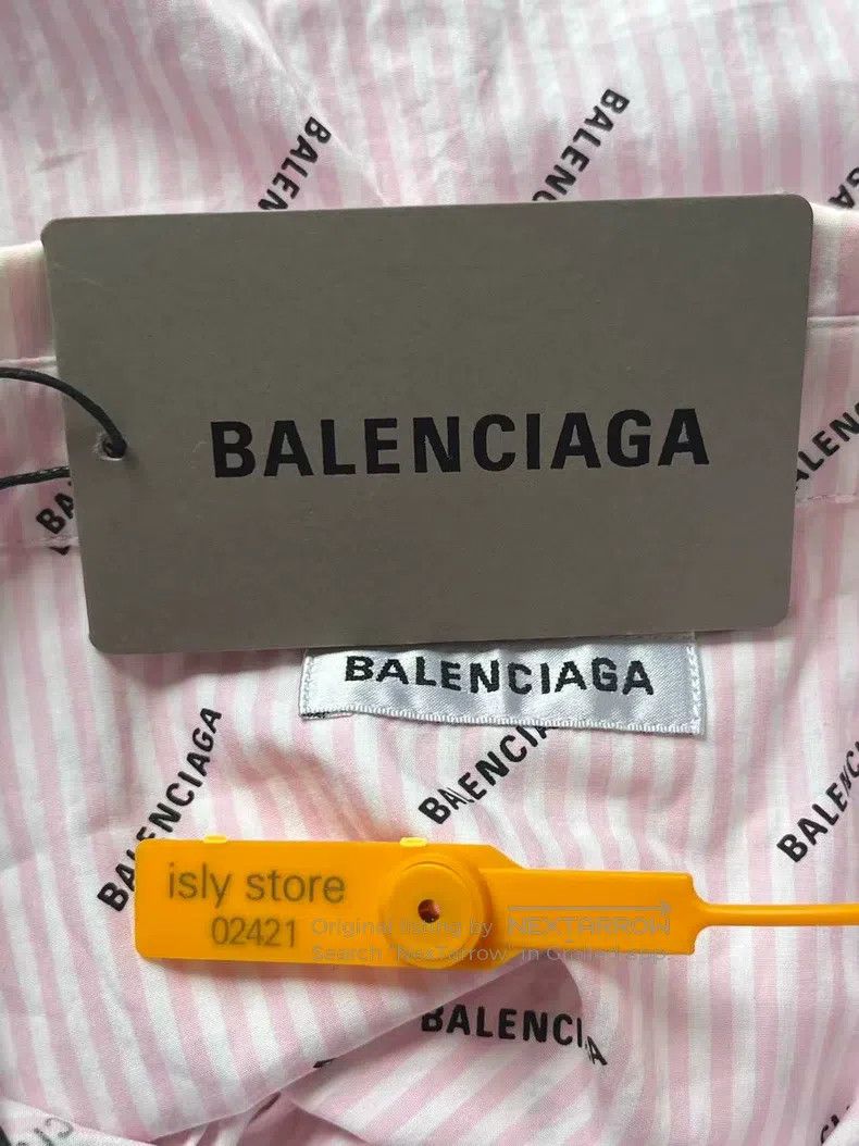 Balenciaga Balenciaga Logo Letter Printed Shirt Size XS / US 0-2 / IT 36-38 - 4 Thumbnail