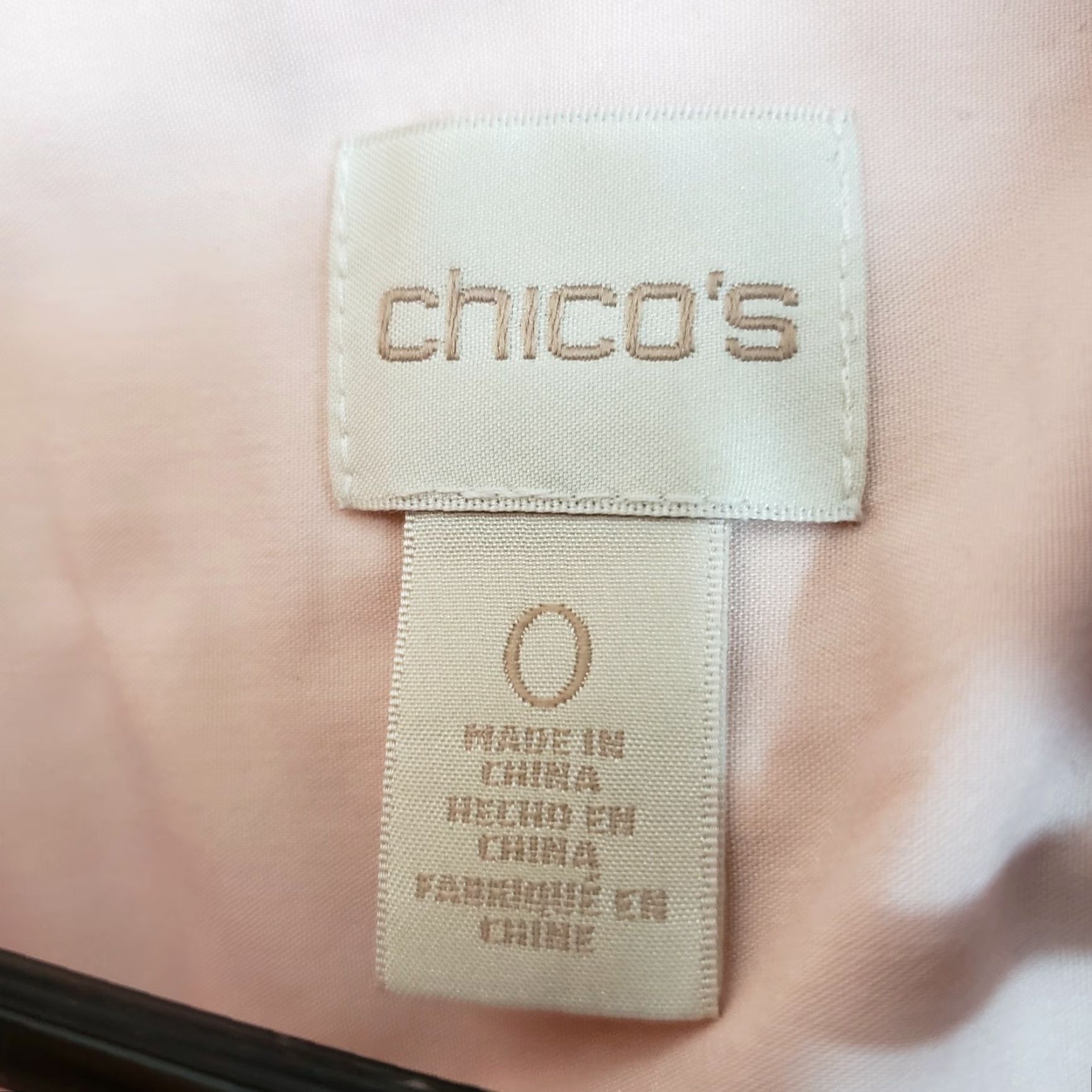 Vintage Chico's Shirt Button-Up Womens Sz S Pink Long Sleeve Modal Blend VINTAGE? No — Casual Basic Solid Size S / US 4 / IT 40 - 6 Thumbnail