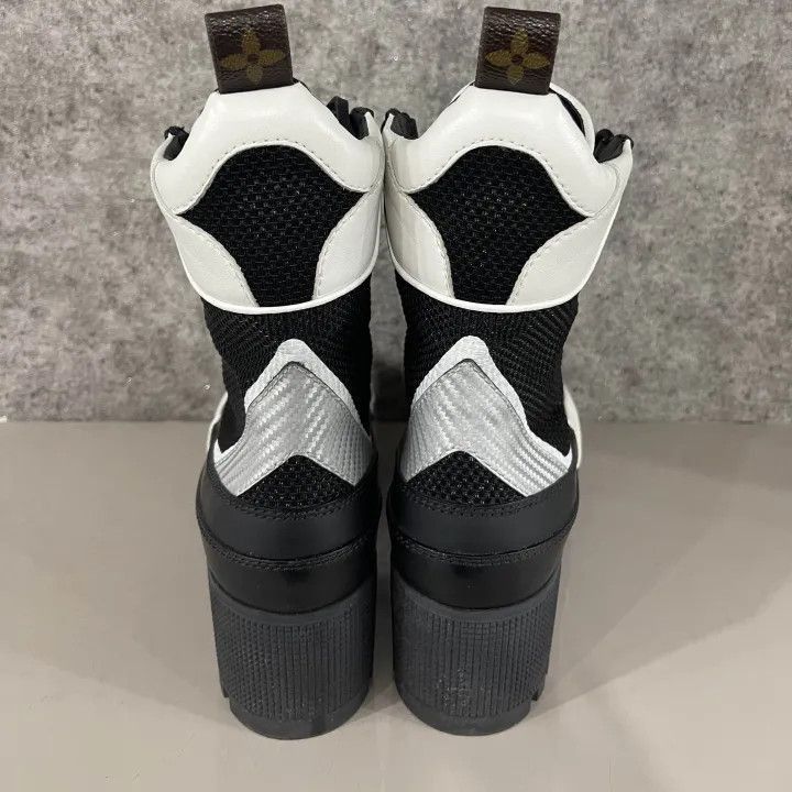 Louis Vuitton Louis Vuitton Chunky Sole Black Ankle Boots -2508 Size US 5.5 / EU 38 - 3 Thumbnail