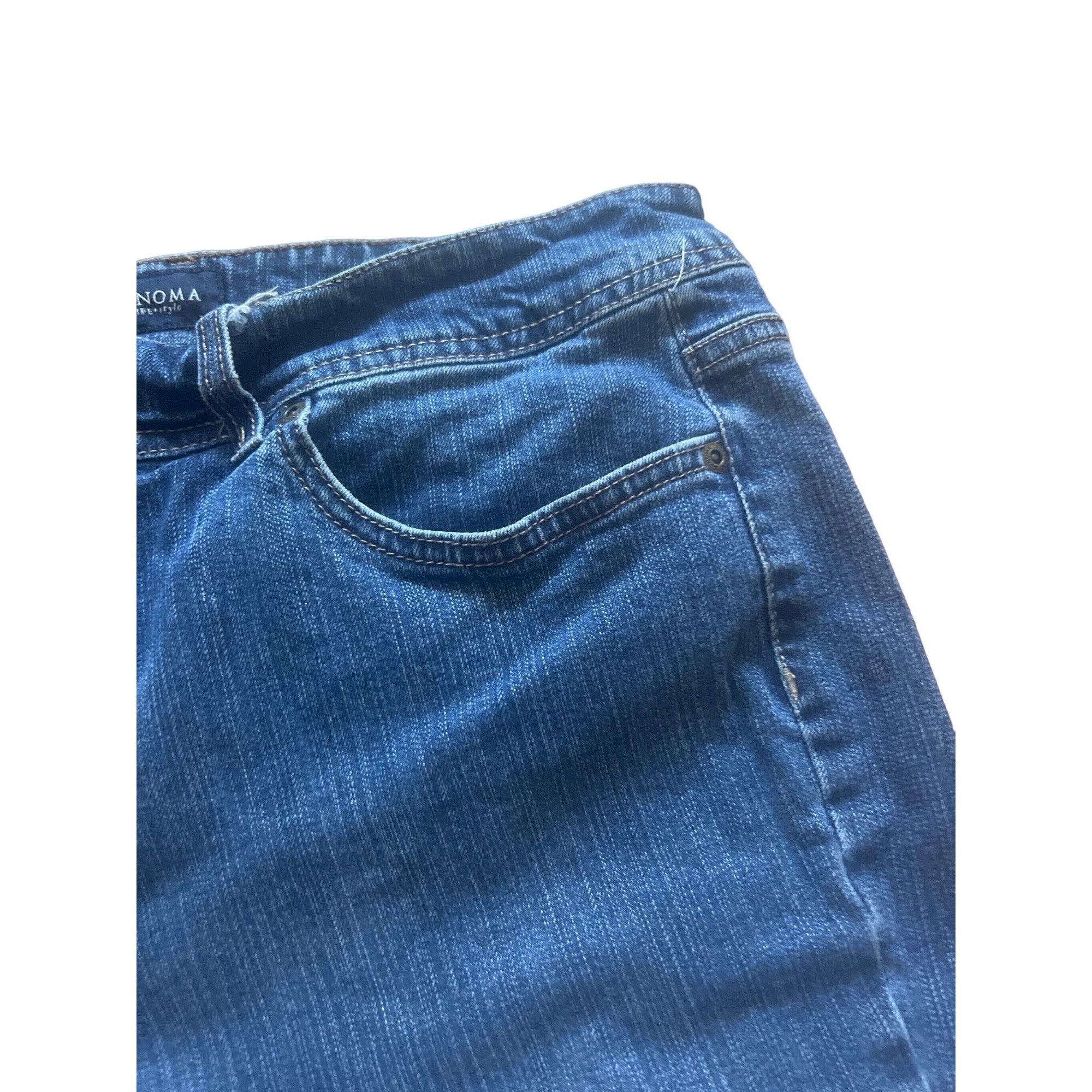 Other Womens Blue Denim Jeans Boot Cut Pants Sonoma Size 14 u Size 36" / US 14 / IT 50 - 4 Thumbnail