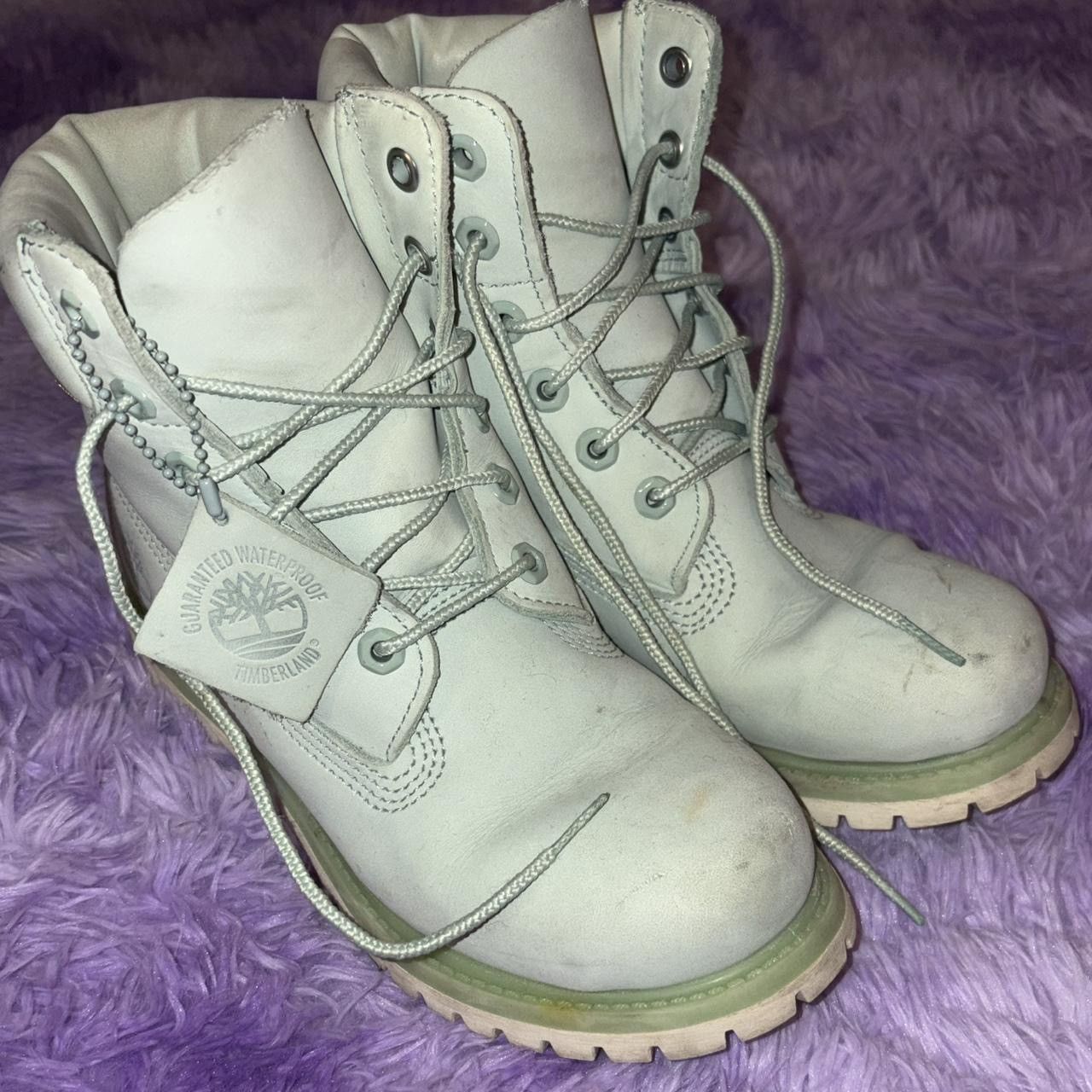 Timberland VTG Timberland mint light blue sky blue boots Size US 6.5 / IT 36.5 - 2 Thumbnail