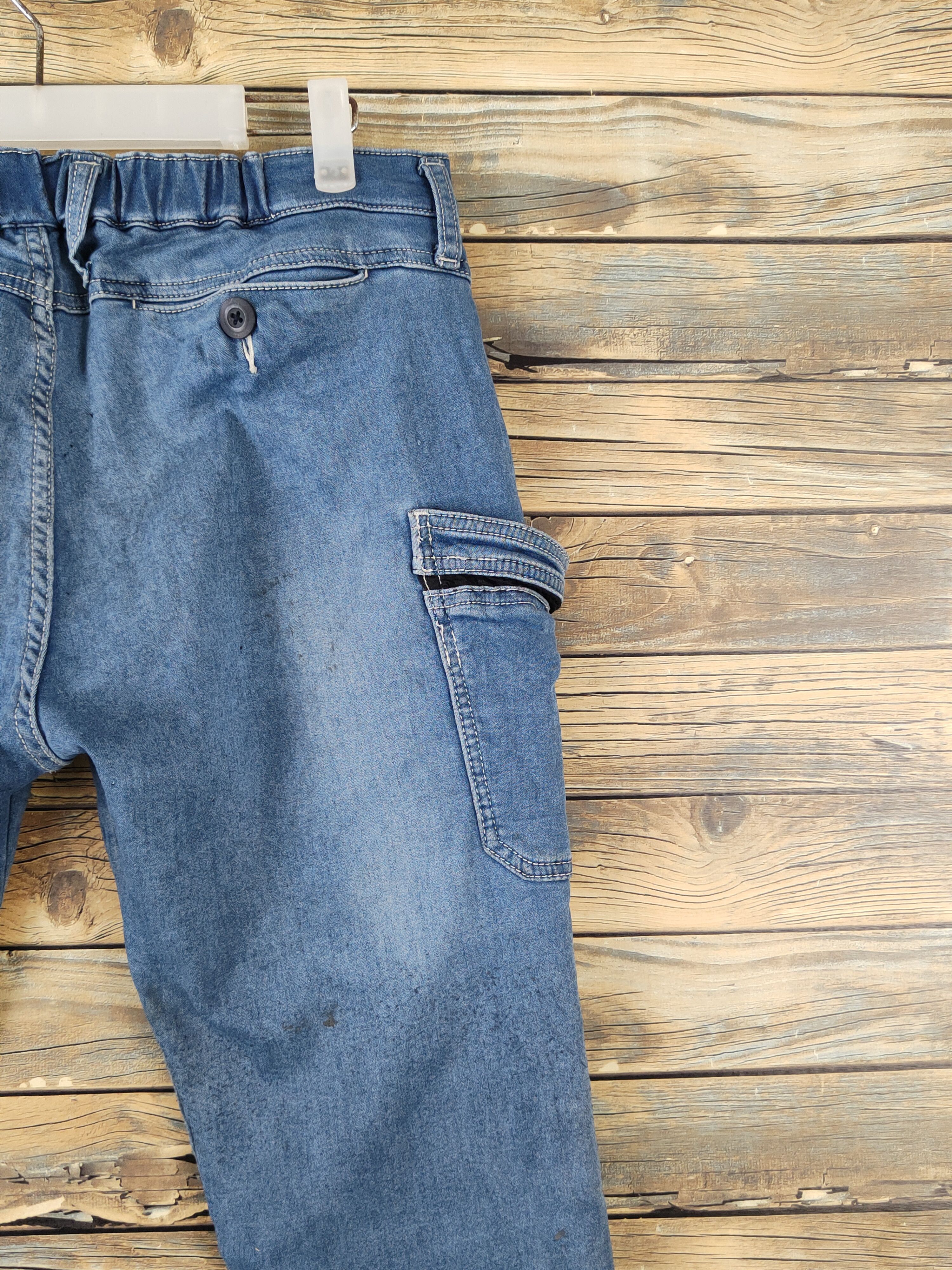 Japanese Brand Japan vintage jogger Blue Distressed Ripped Jeans #W1910 Size US 31 - 10 Thumbnail