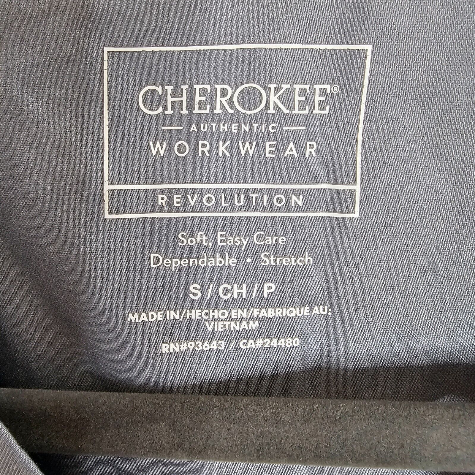 Cherokee Cherokee Gray-Blue Mock Wrap V-Neck Patch Pockes Scrub Top Size S / US 4 / IT 40 - 6 Thumbnail