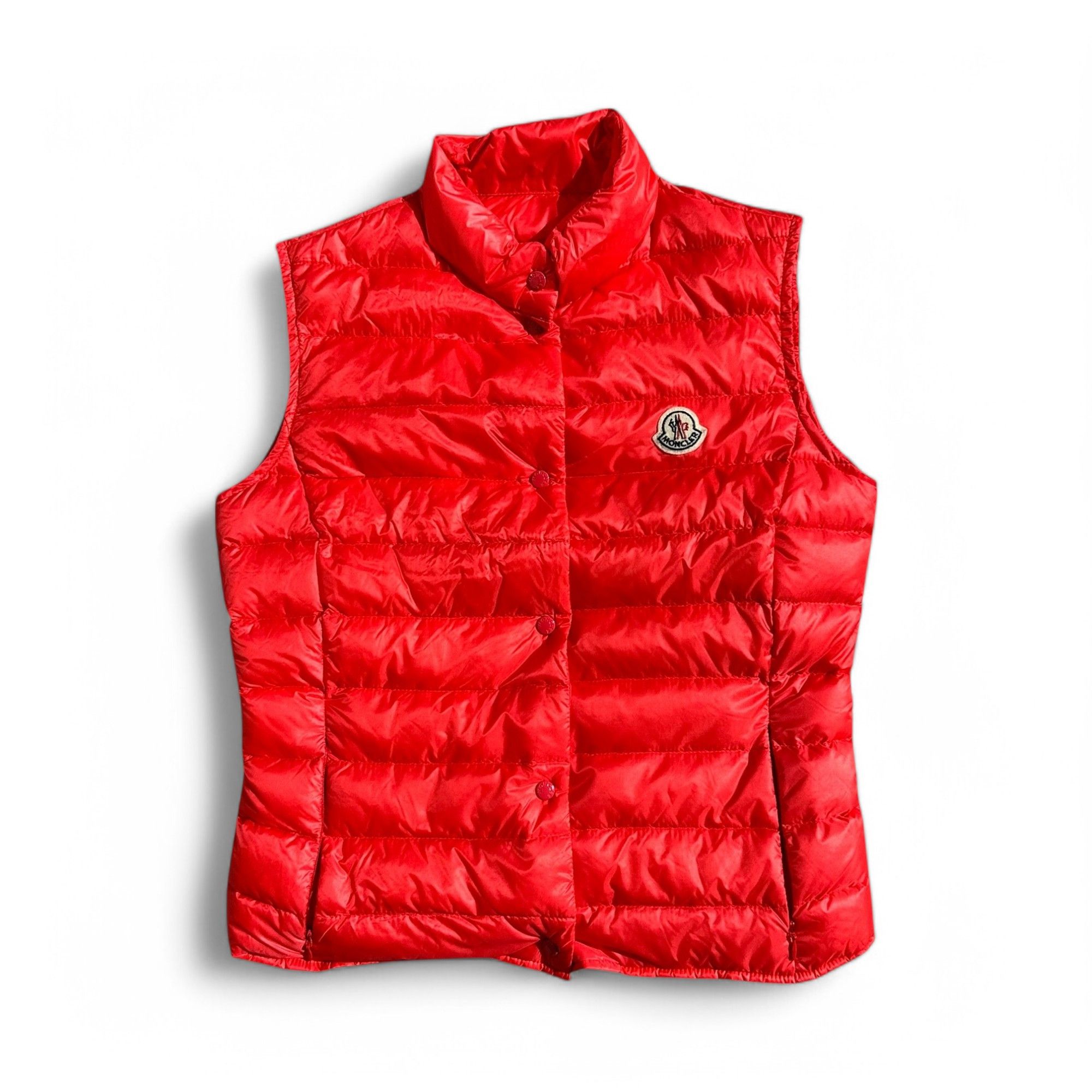 Moncler Moncler Vest Sleeveless Jacket Coral Pink Patch Logo Size S / US 4 / IT 40 - 1 Thumbnail