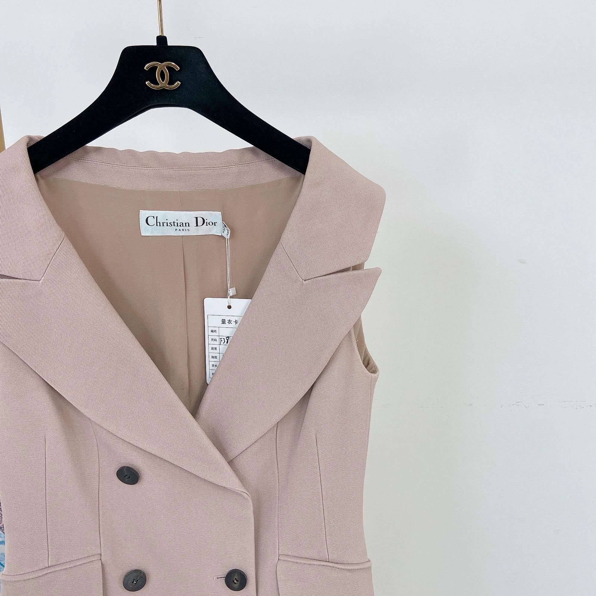 Christian Dior Monsieur Christian Dior pink vest dress 38 6146 Size S / US 4 / IT 40 - 3 Thumbnail