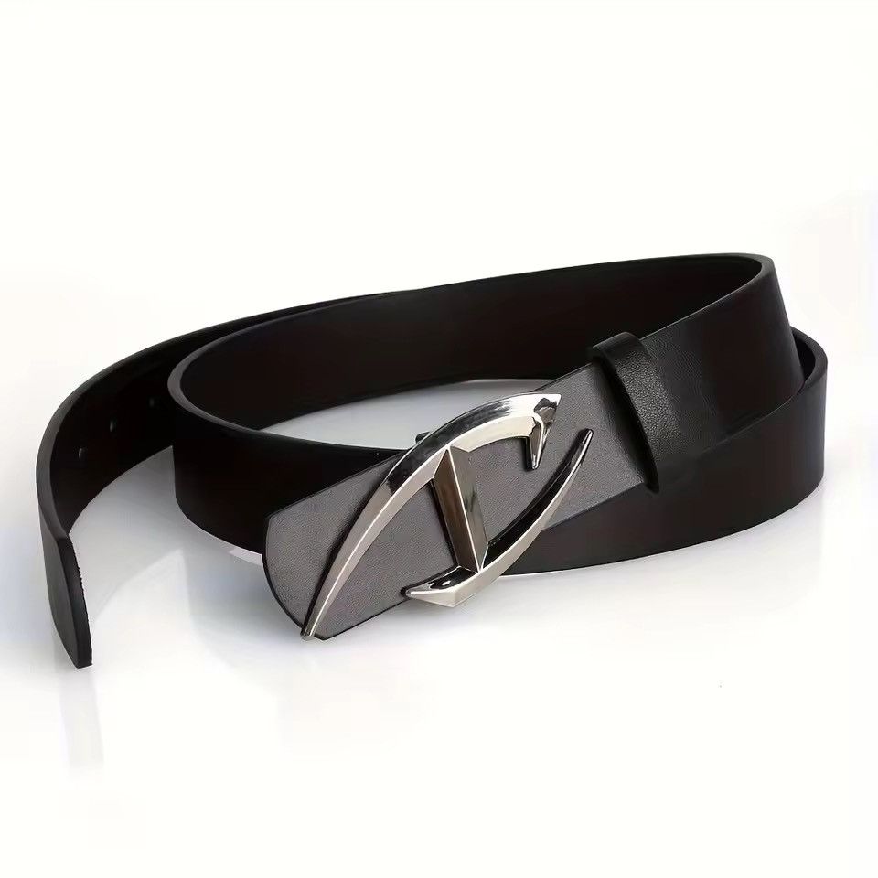 Leather Punk Alien Buckle Vintage Gothic Y2K Belt Size ONE SIZE - 2 Thumbnail