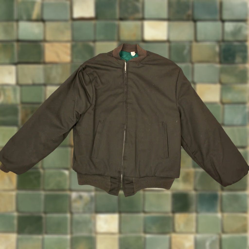 Vintage VINTAGE Men's VTG 60s NOS Dark Green Work Jacket Sz M-L 1960s Deadstock Size US XXS / EU 40 - 1 Thumbnail