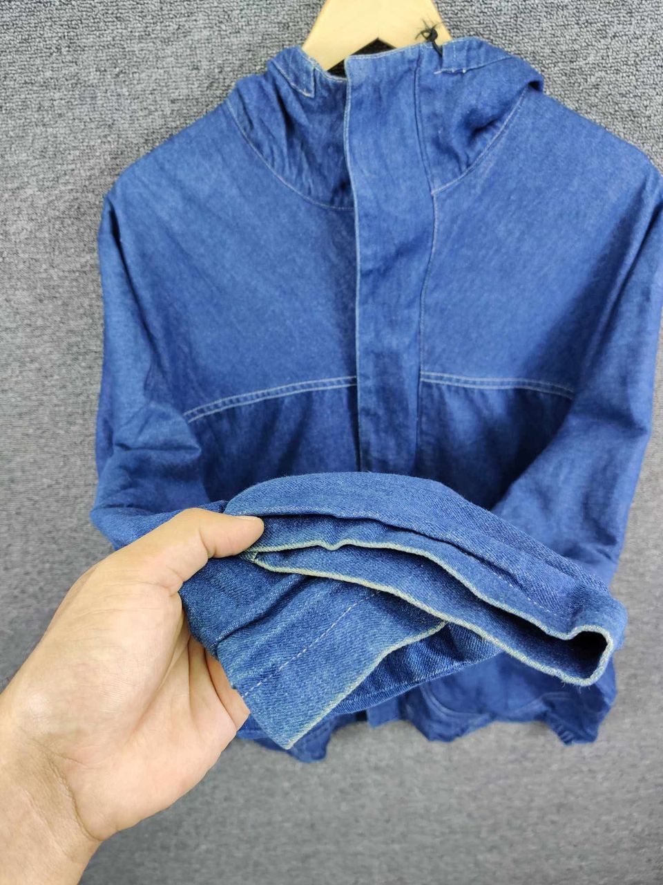 Japanese Brand Mickey Brazil Soft Denim Style Hoodie Baggy Jacket Size US M / EU 48-50 / 2 - 12 Thumbnail