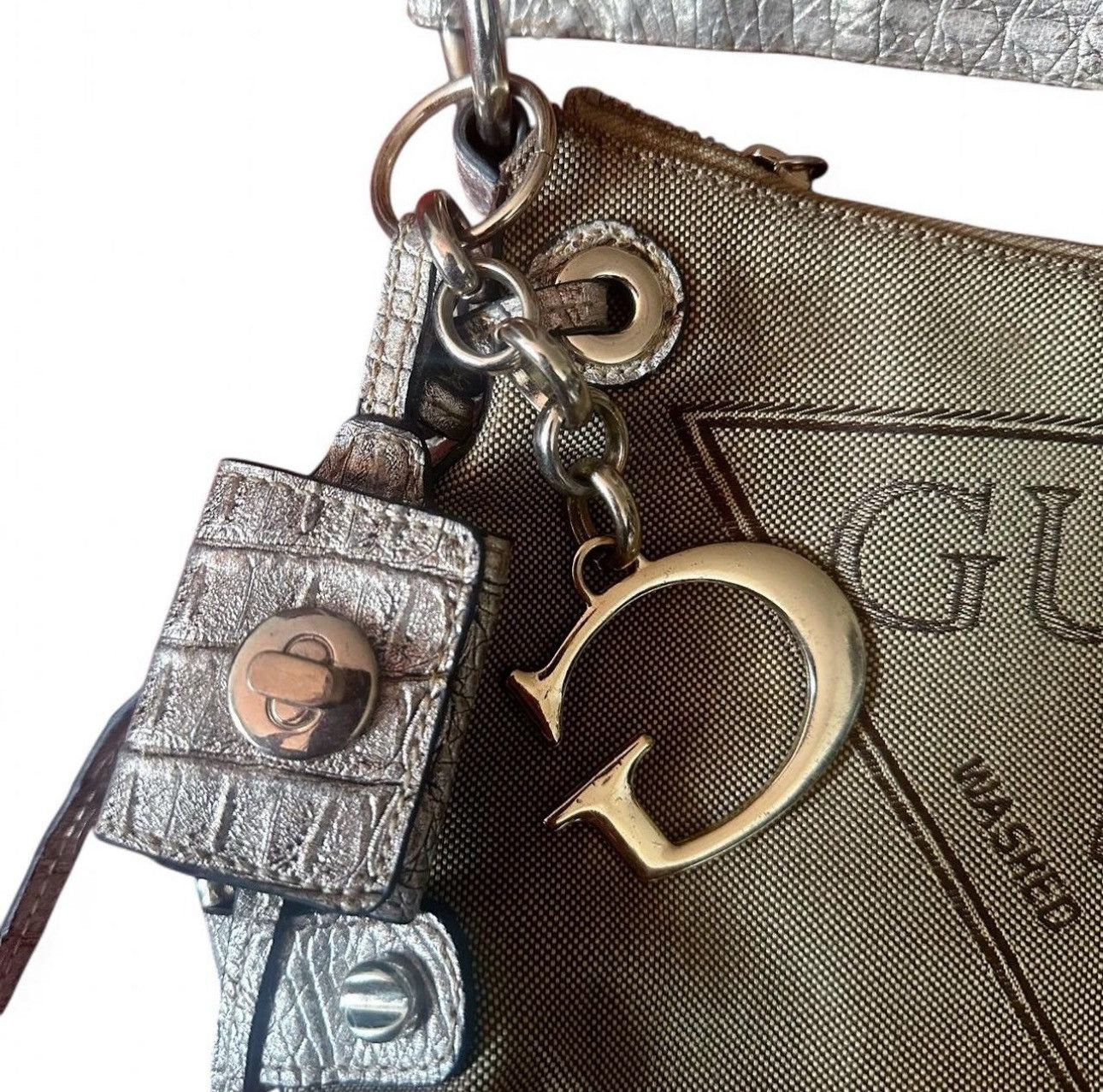 Guess Vintage Guess big USA logo baguette bag Size ONE SIZE - 3 Thumbnail