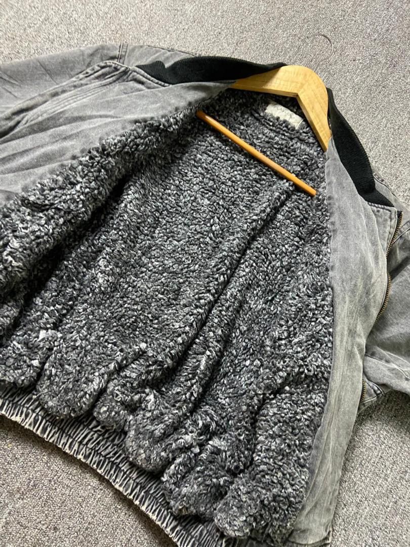Japanese Brand Play Lord Brand Fur Denim Bomber Jacket (189) Size US S / EU 44-46 / 1 - 6 Thumbnail