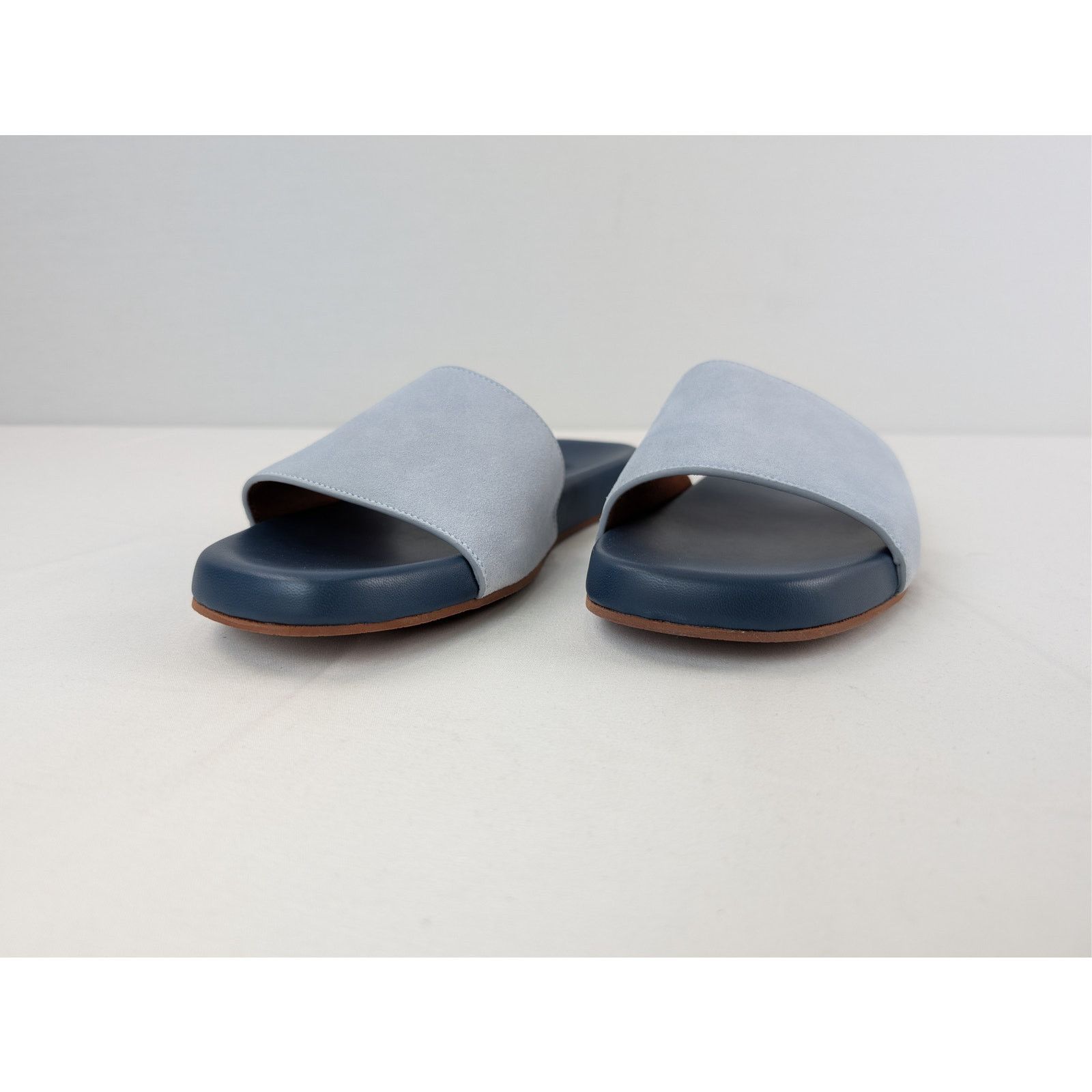 Loro Piana o1rshd1 Sea-Slide Walk Suede Slipper Sandal in Aqua Sea Size US 10 / EU 43 - 7 Thumbnail