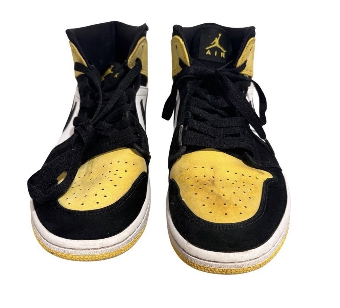 Jordan Brand Air Jordan 1 Mid SE "Yellow Toe" sneakers Suede Leather Size US 8.5 / EU 41-42 - 7 Thumbnail