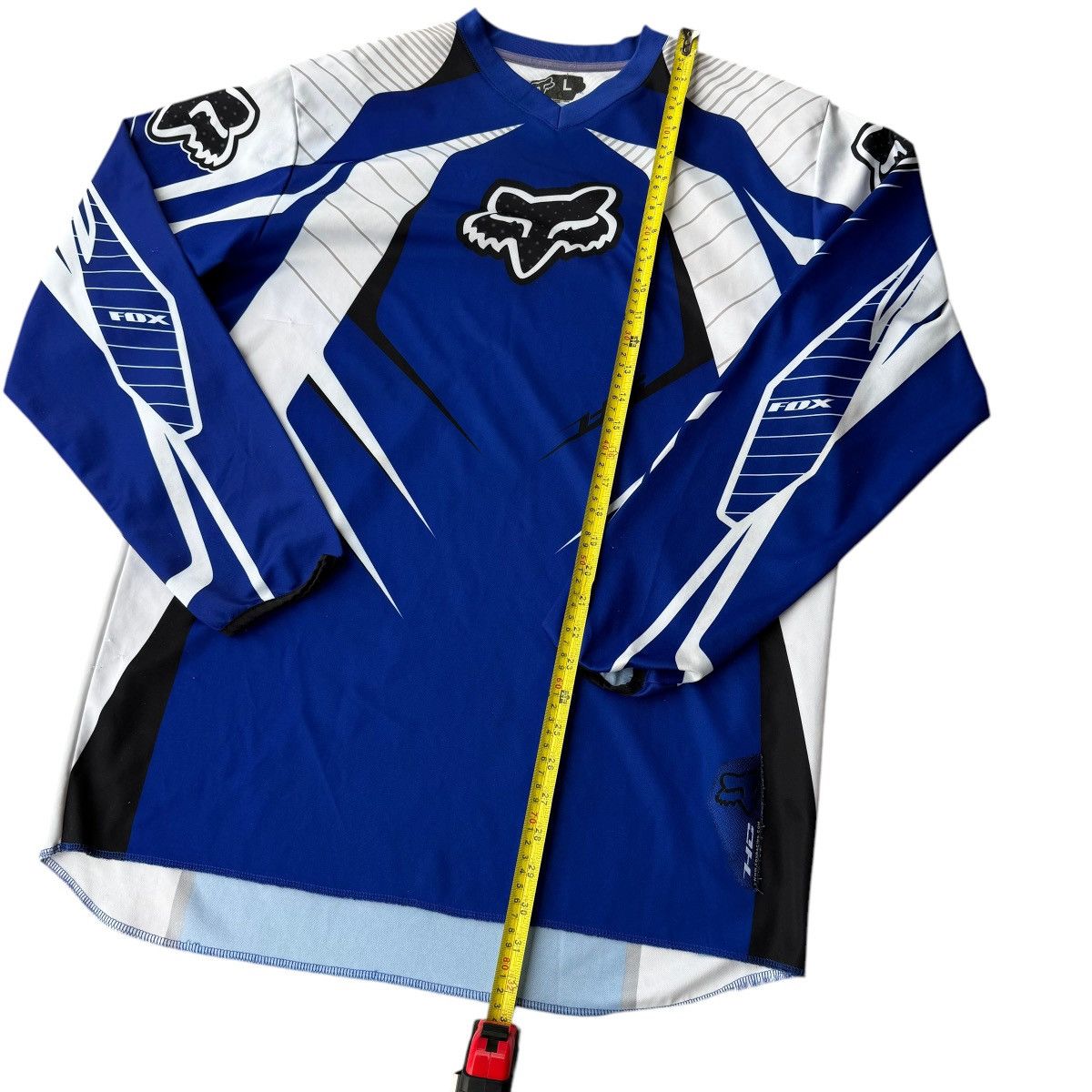 Fox Racing × Playboi Carti × Vintage FOX MOTOCROSS VINTAGE OVERSIZED RACING JERSEY 90s AOP SKATER Size US L / EU 52-54 / 3 - 9 Thumbnail