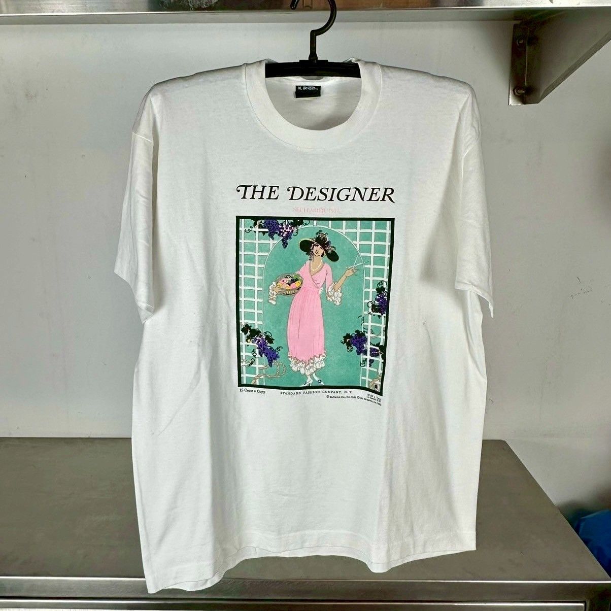 Vintage ​Vintage 1992 The Designer Fashion Magazine Graphic T-shirt Size US L / EU 52-54 / 3 - 1 Thumbnail