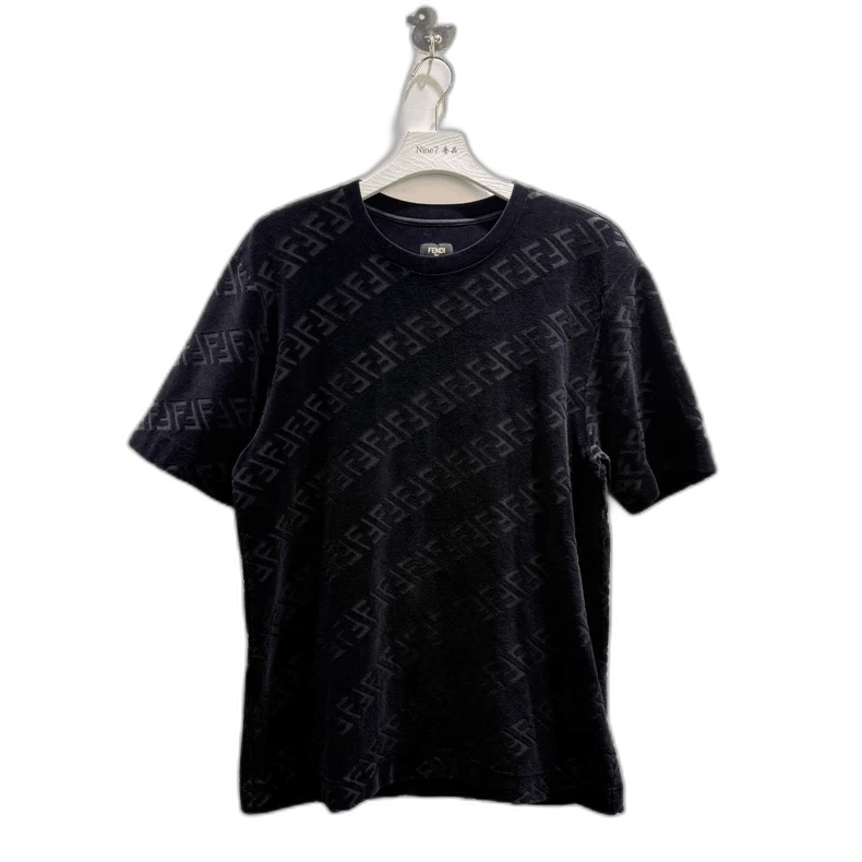 Fendi Fendi Black Short Sleeve T-Shirt with Logo Size US L / EU 52-54 / 3 - 1 Thumbnail