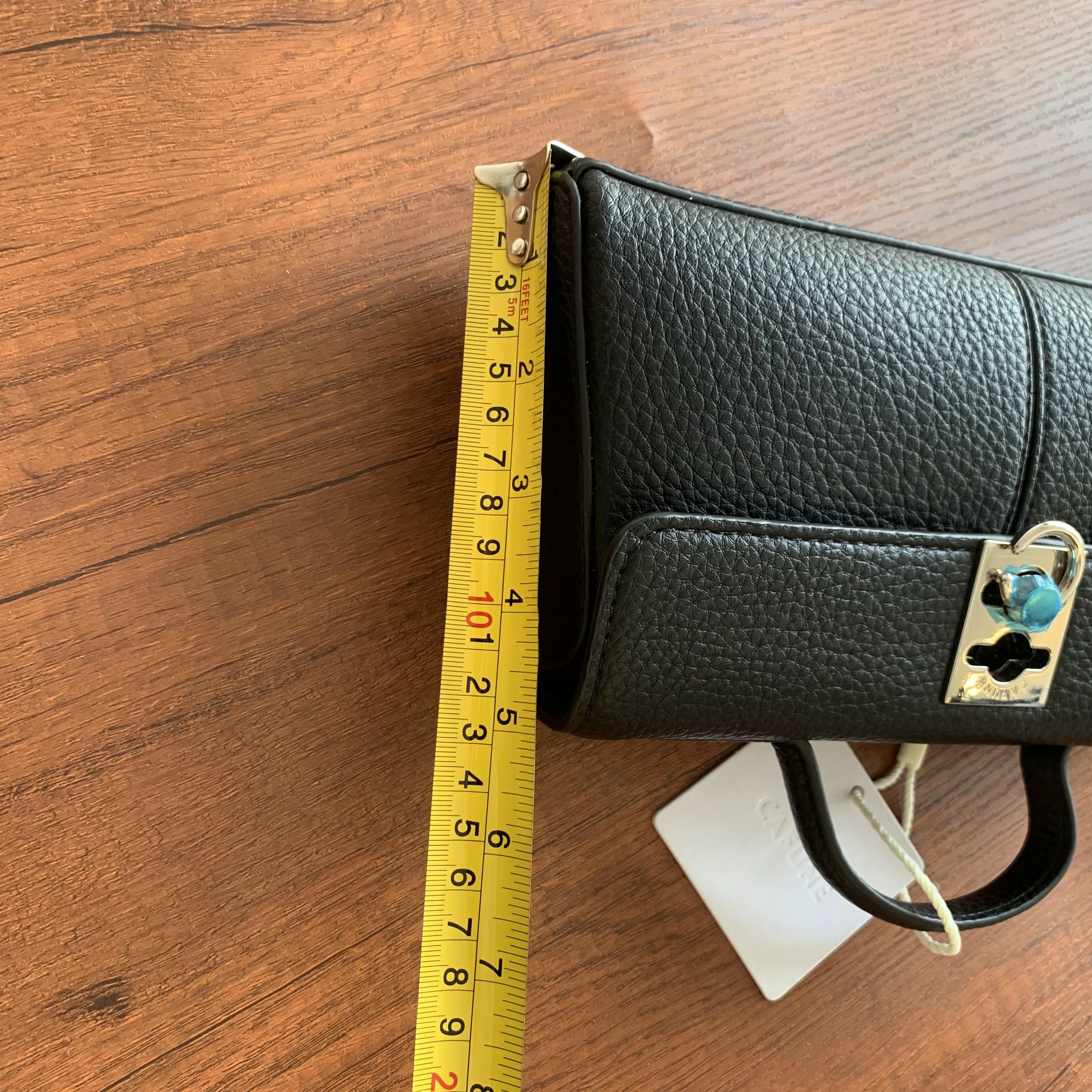 Handmade Cafune Sfance Wallet Crossbody Bag, Wristlets bag in black Size ONE SIZE - 5 Thumbnail