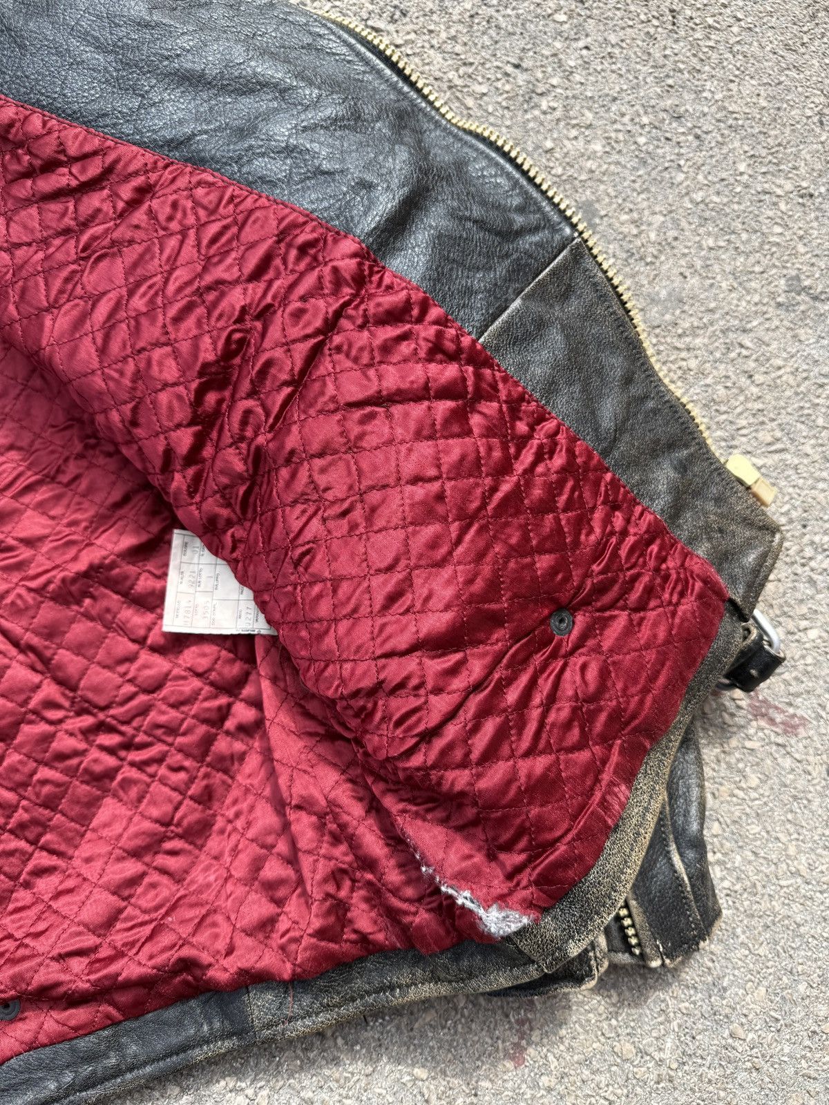 Emporio Armani Emporio Armani Archive Distressed Leather Pilot EA Test Piec Size US L / EU 52-54 / 3 - 10 Thumbnail