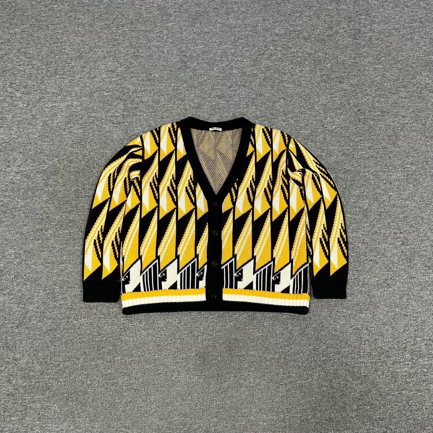 Miu Miu Miu Miu Wool Knit Show Cardigan 40 Size S / US 4 / IT 40 - 1 Thumbnail