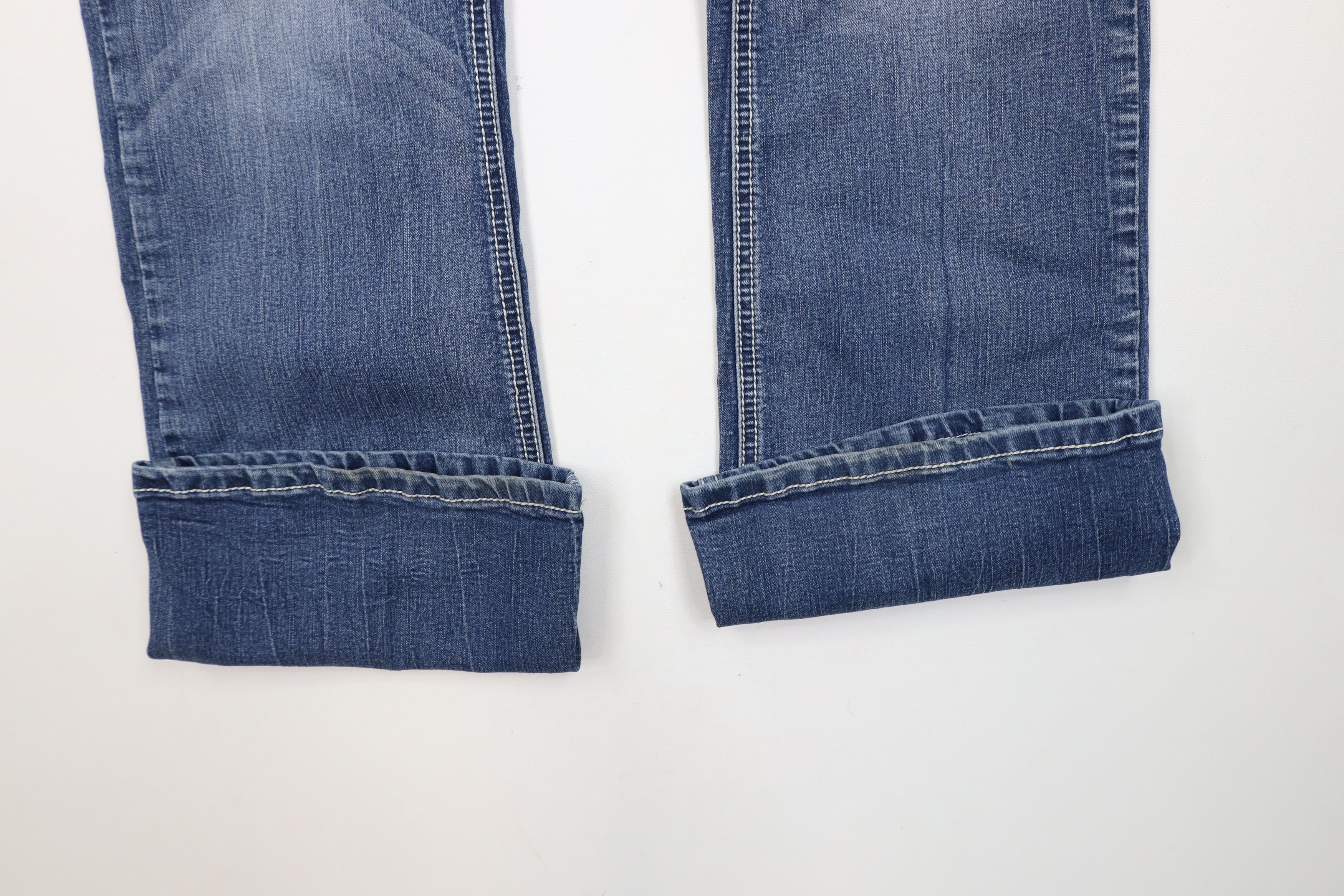 Vintage Vintage 90s Y2K Babydoll Sequin Heart Cross Flared Jeans Size 28" / US 6 / IT 42 - 5 Thumbnail