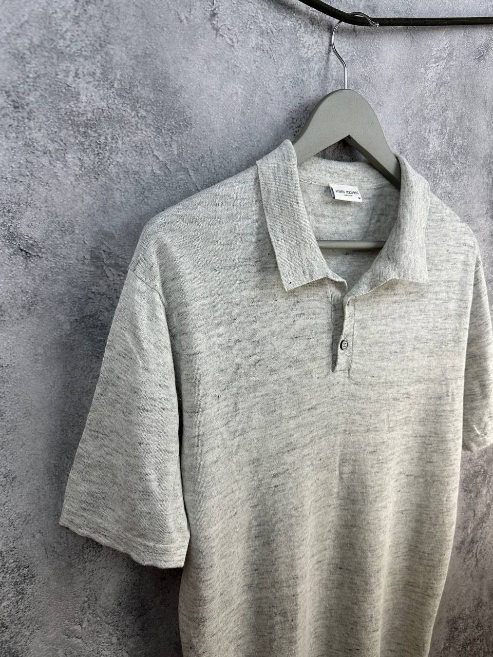 Other John Henric Sweden Polo Shirt Linen Cotton Knit Light SS Size US M / EU 48-50 / 2 - 3 Thumbnail