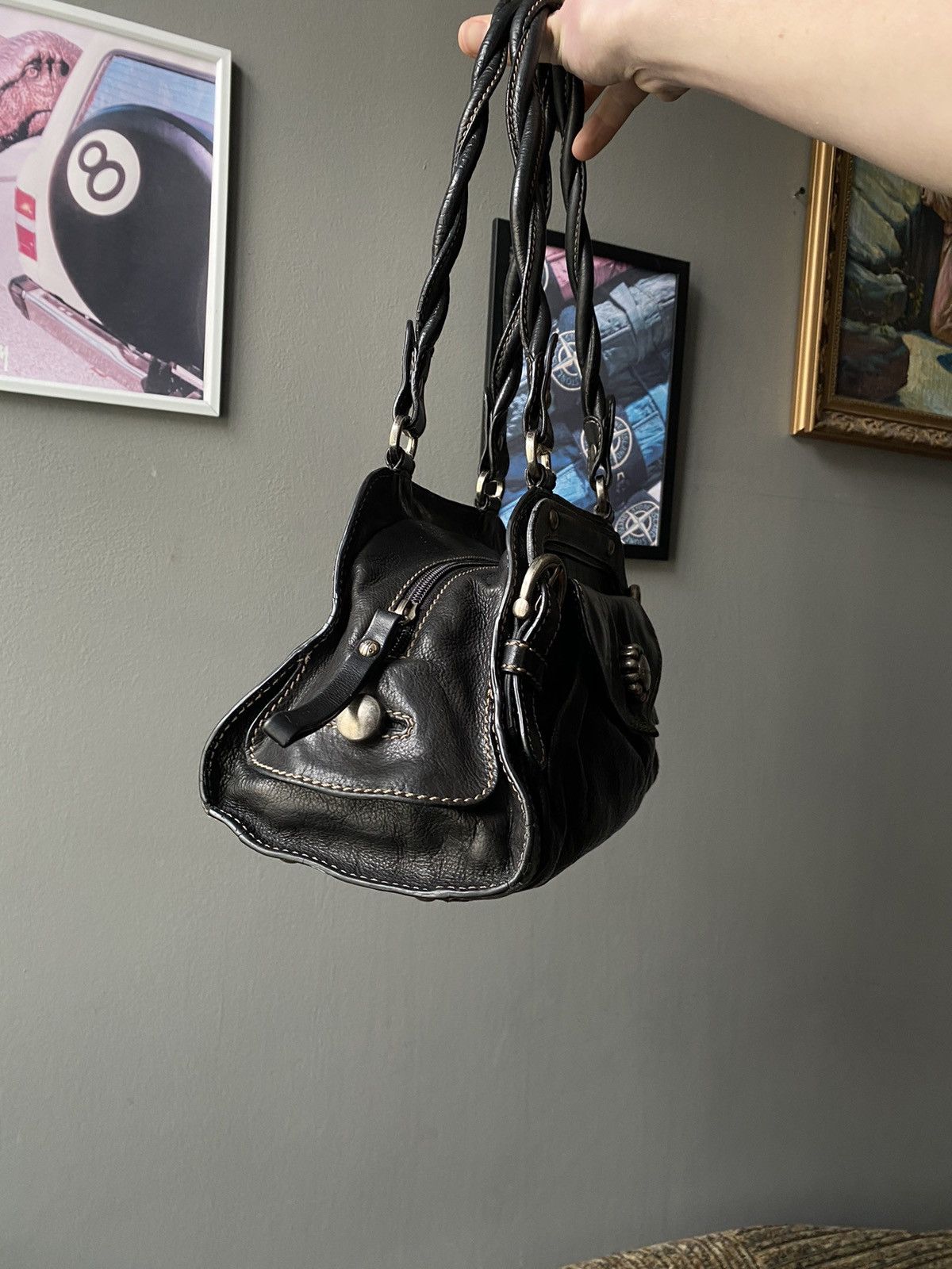 Vintage Avant Garde Style Leather Beg Coccinelle Size ONE SIZE - 6 Thumbnail