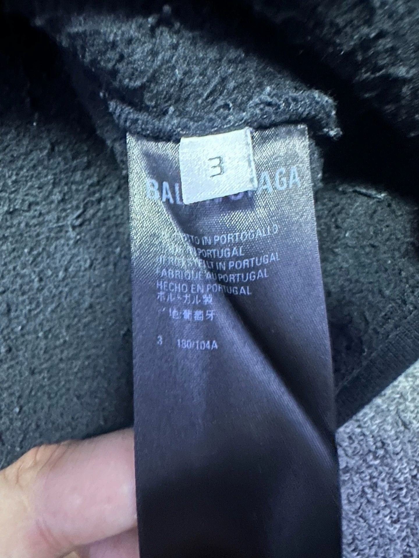 Balenciaga Balenciaga SS22 letter printed fleece drawstring hooded swe Size US L / EU 52-54 / 3 - 4 Thumbnail
