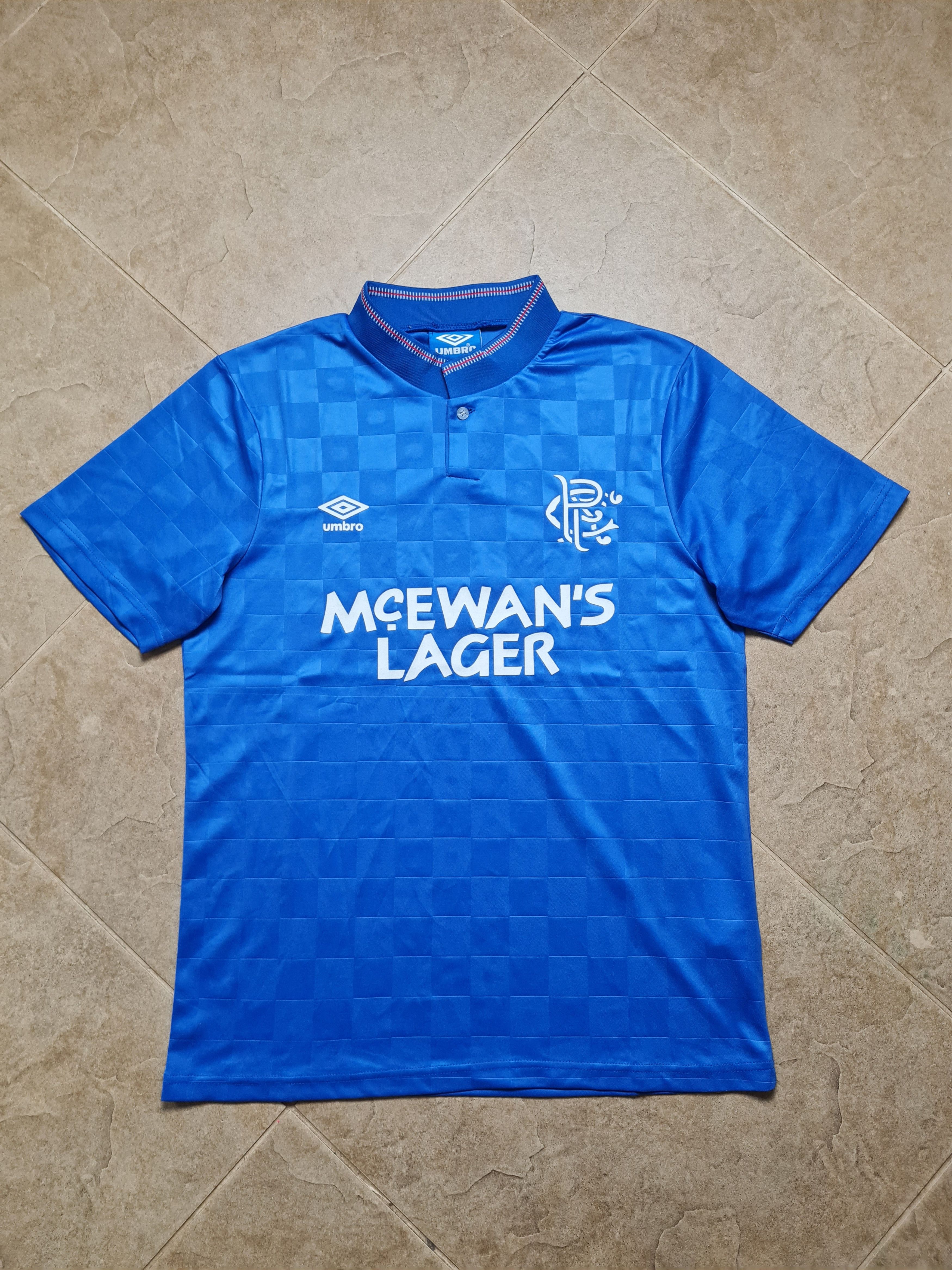 Umbro RETRO JERSEY GLASGOW RANGERS 1988/1989 SOCCER FOOTBALL SHIRT Size US M / EU 48-50 / 2 - 5 Thumbnail